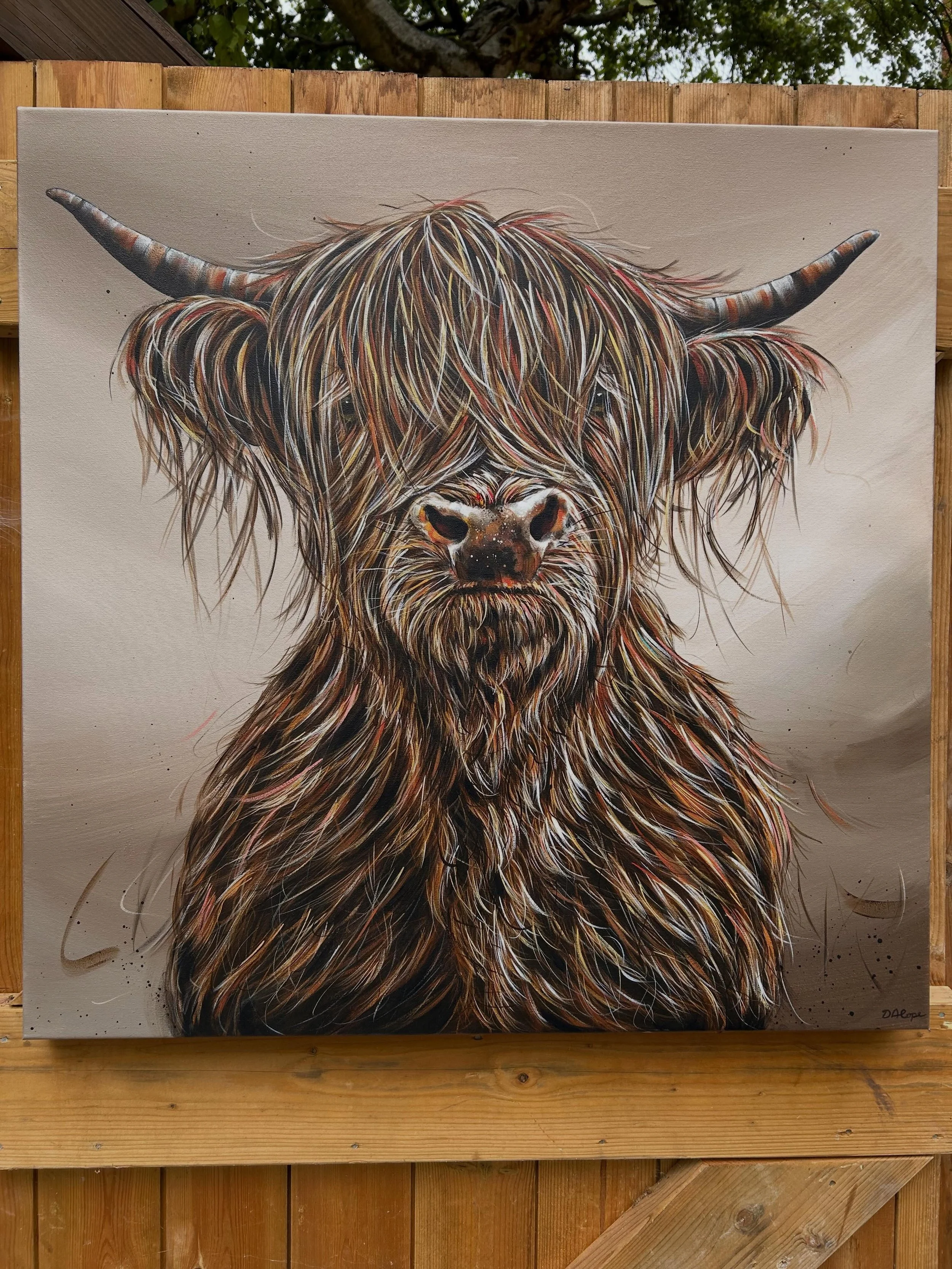 🎈SOLD - Orla ll&rsquo; catch her at @take4_artists from June onwards or just DM before 👍 76cm x76cm &amp; on deep edge canvas🎨