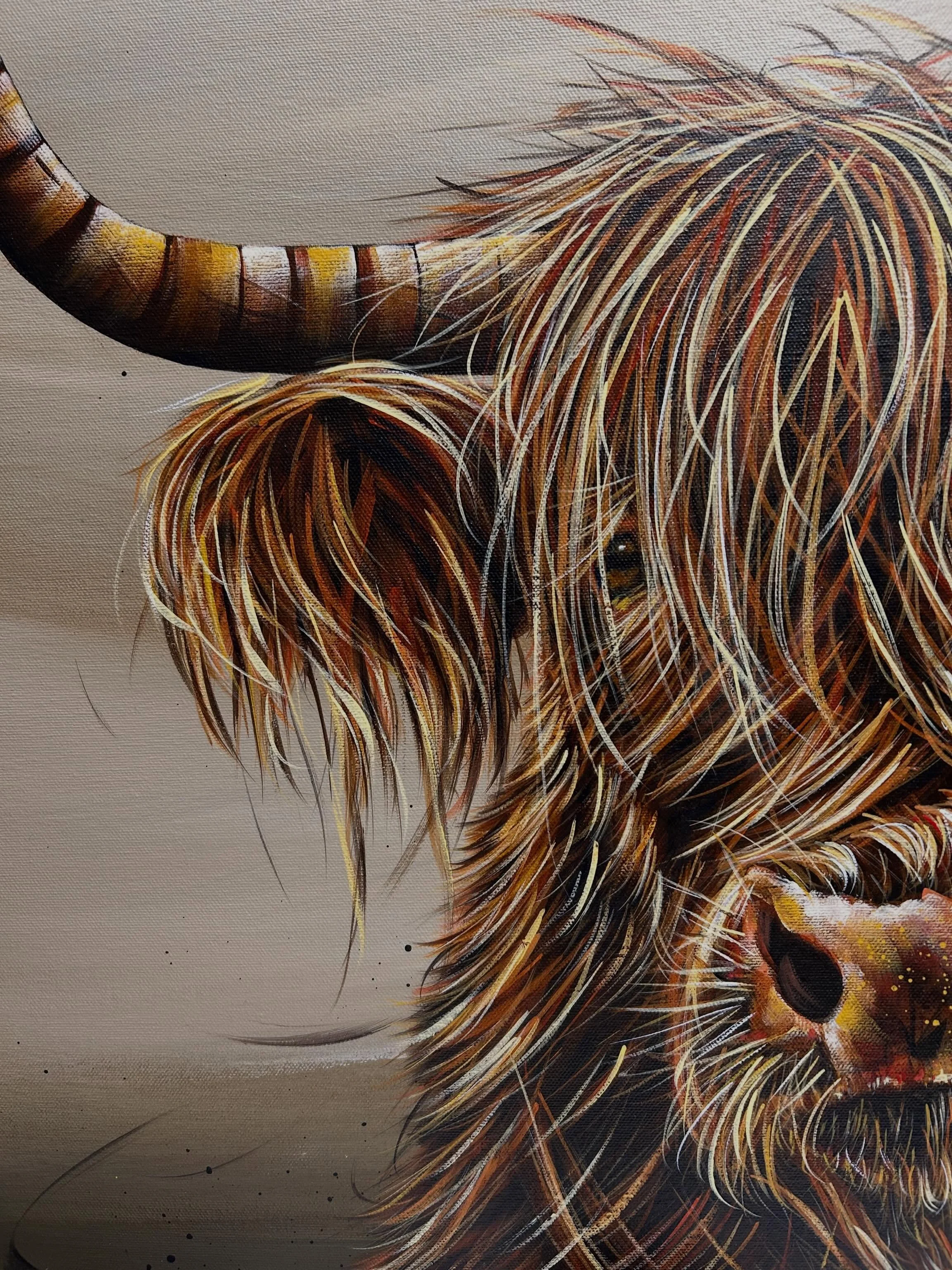 A glimpse of my latest, as yet no name and raring to go 🎨 see her @take4_artists very soon 👌