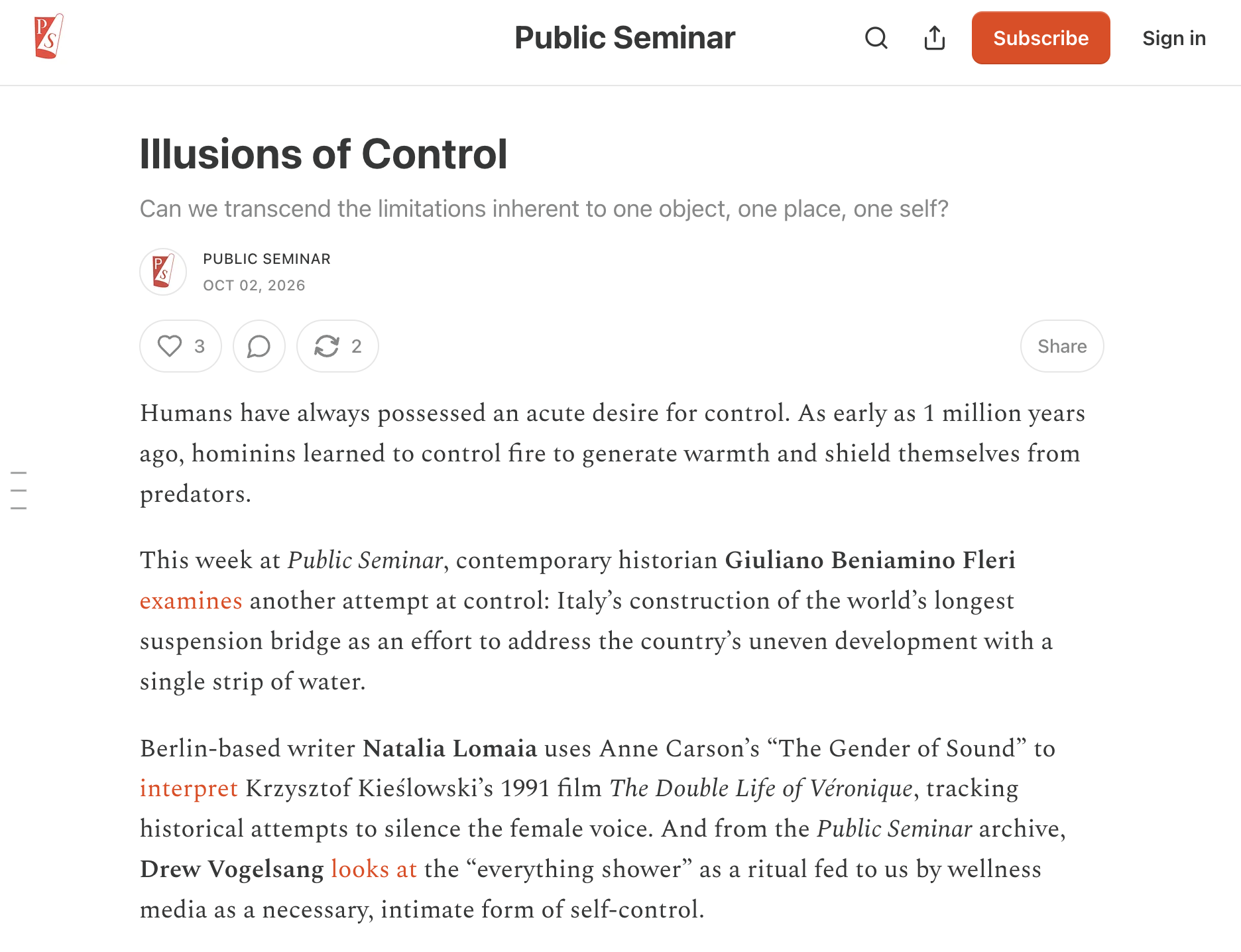 Public Seminar