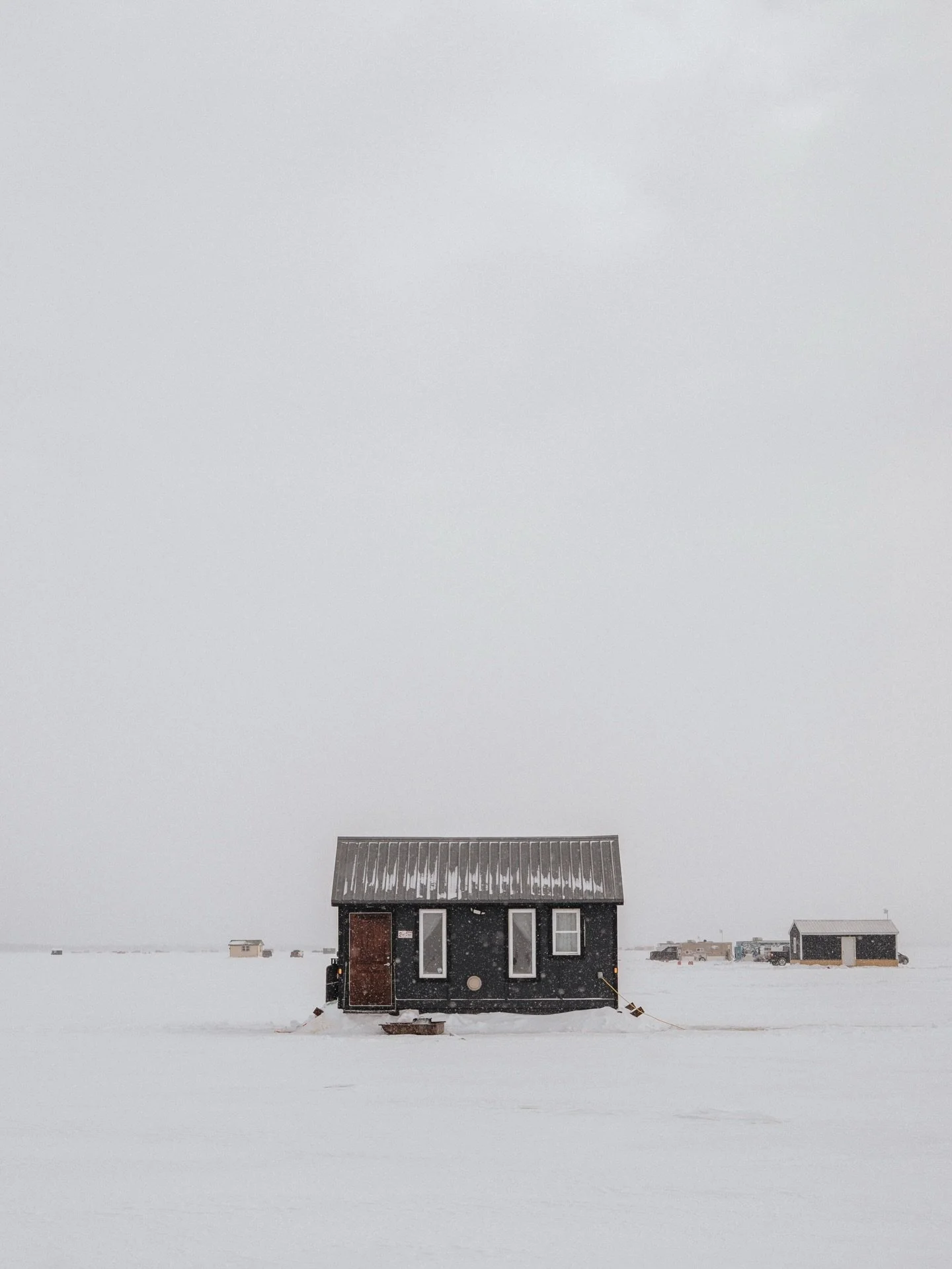 Ice fishing with the Scouts. Lake Mille Lacs.