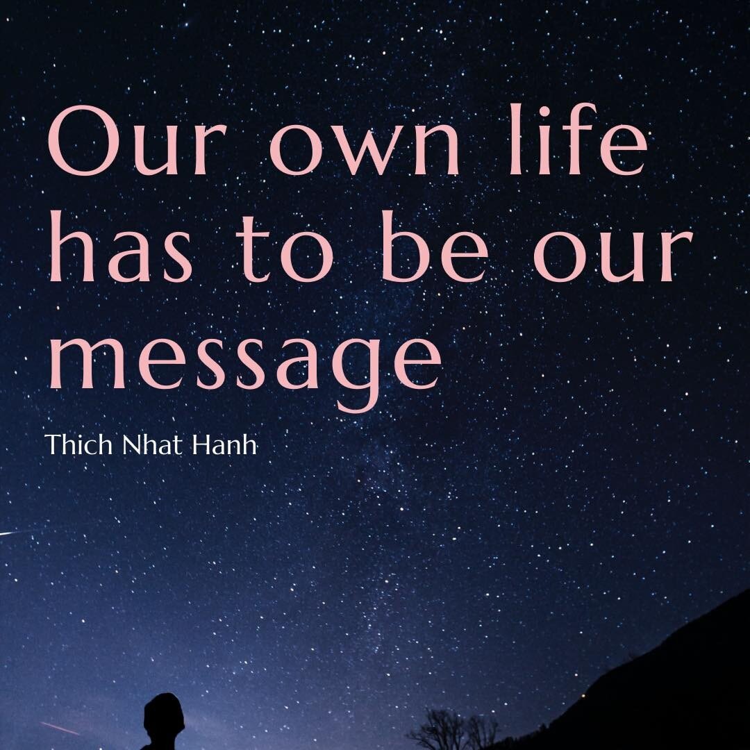 ✨ Love this reminder from Thich Nhat Hanh reminding us that THIS life, here and now, is the opportunity for us to embody the message we want to leave in the world! 

💎 What is the legacy you want to leave in the world? 

#thichnhathanh #legacy #beyo