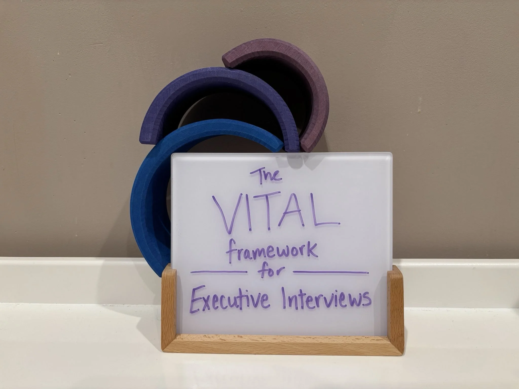 Interview Tip #5: Be VITAL for executive interviews