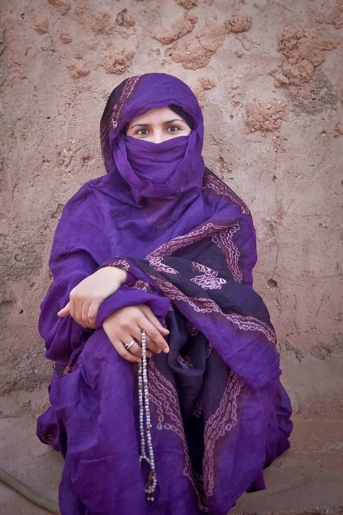 handmade tuareg scarf melhfa scarf tuareg woman Tuareg melhfa dress woman