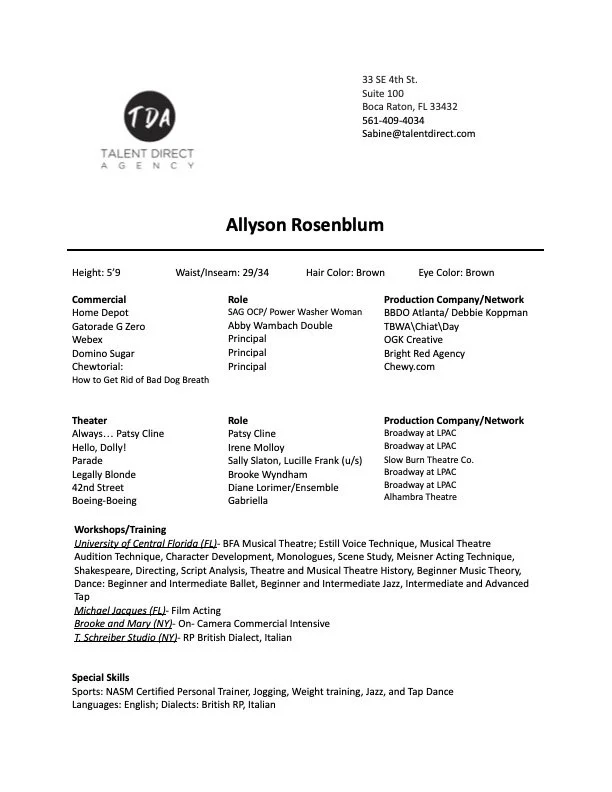 Allyson Rosenblum_Talent Direct Agency_Resume 2025.jpg