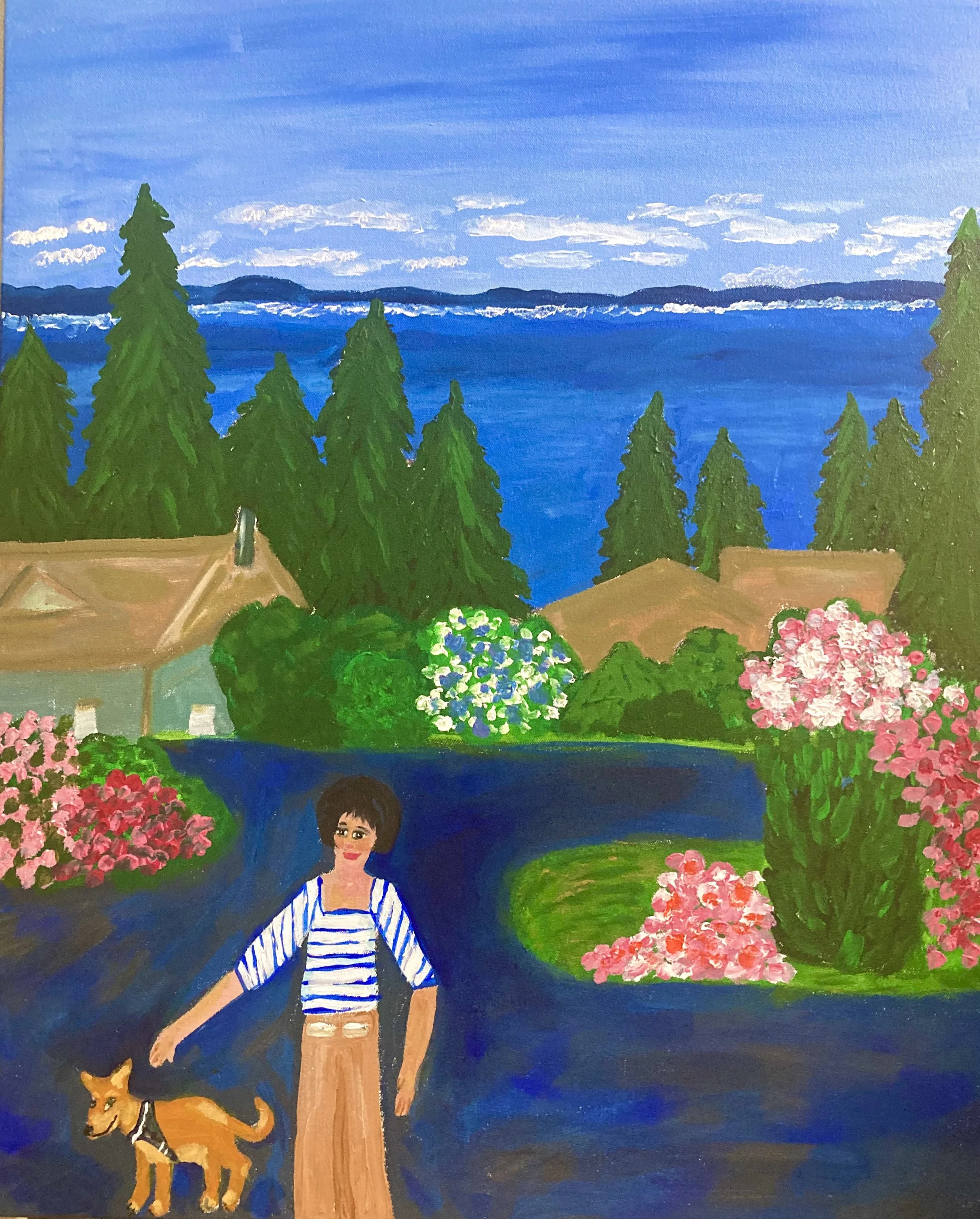 Bainbridge Island.   Acrylic on Stretched Linen
24"x 30".       $1500.00