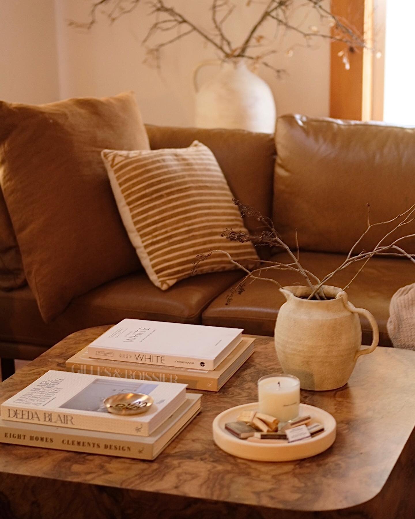 // swipe for a surprise guest model whose name starts with a &ldquo;b&rdquo; and ends with an &ldquo;anjo&rdquo;. 
.
loving these spring refresh coffee table vibes brought to you by @shoppeamberinteriors.
.
use code COURTNEYFAVINI15 for 15% off your 
