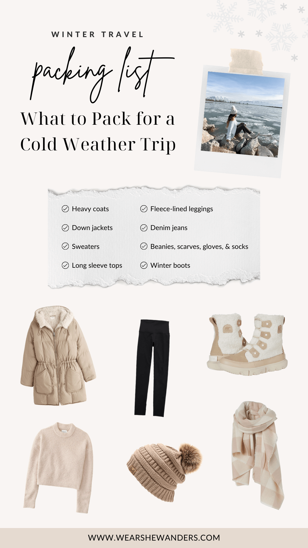 Winter Travel Packing List: What to Pack for a Cold Weather Trip — Wear She  Wanders - A female travel & fashion blog featuring tips & guides, travel  outfits, photography, & videos