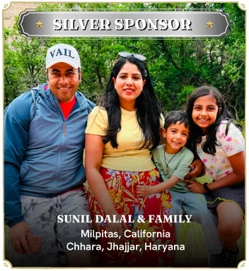 Silver Sponsor - Sunil Dalal & Family