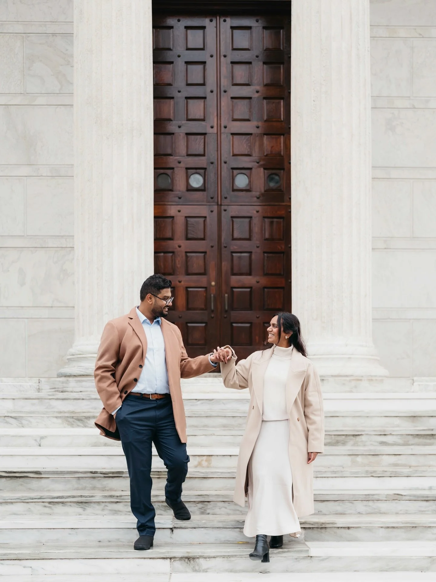 A simple coffee date at Maman turned into the biggest surprise of Shivani&rsquo;s life. ☕✨
 Right after their latte, Karthik got down on one knee and her reaction said it all.

We spent the rest of the morning wandering through Princeton, capturing t