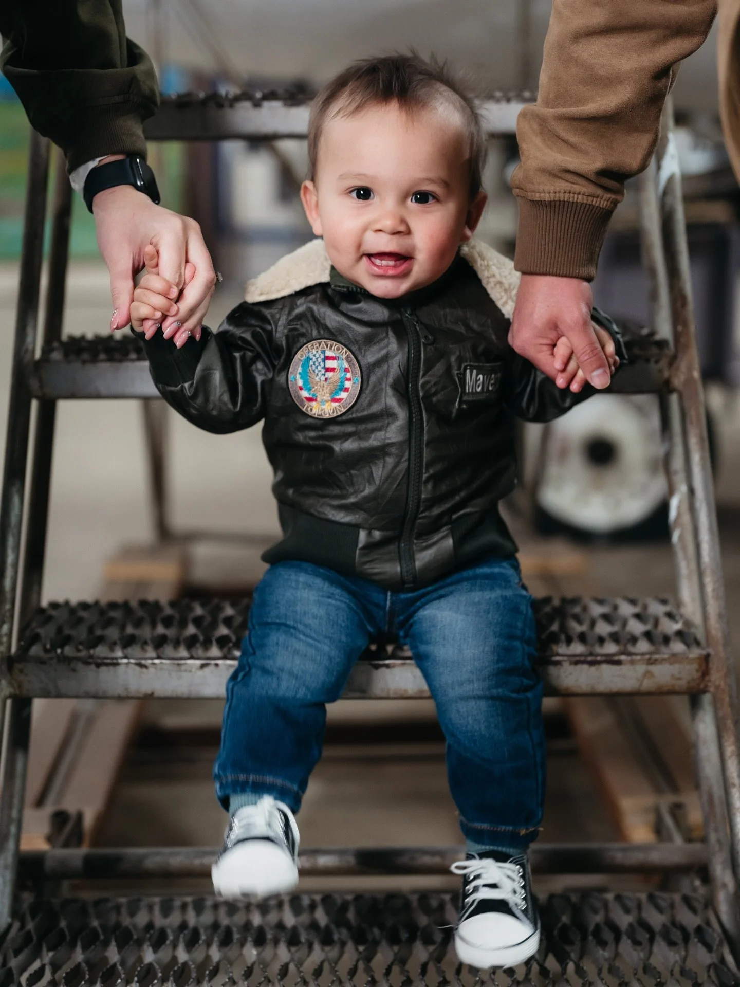 Tiny pilot. Big personality. ✈️💙

Celebrating Maverick turning ONE at the New Jersey Aviation Museum &mdash; surrounded by iconic aircraft, curious eyes, big expressions, and lots of love from mom and dad. From serious stares to belly laughs, this s