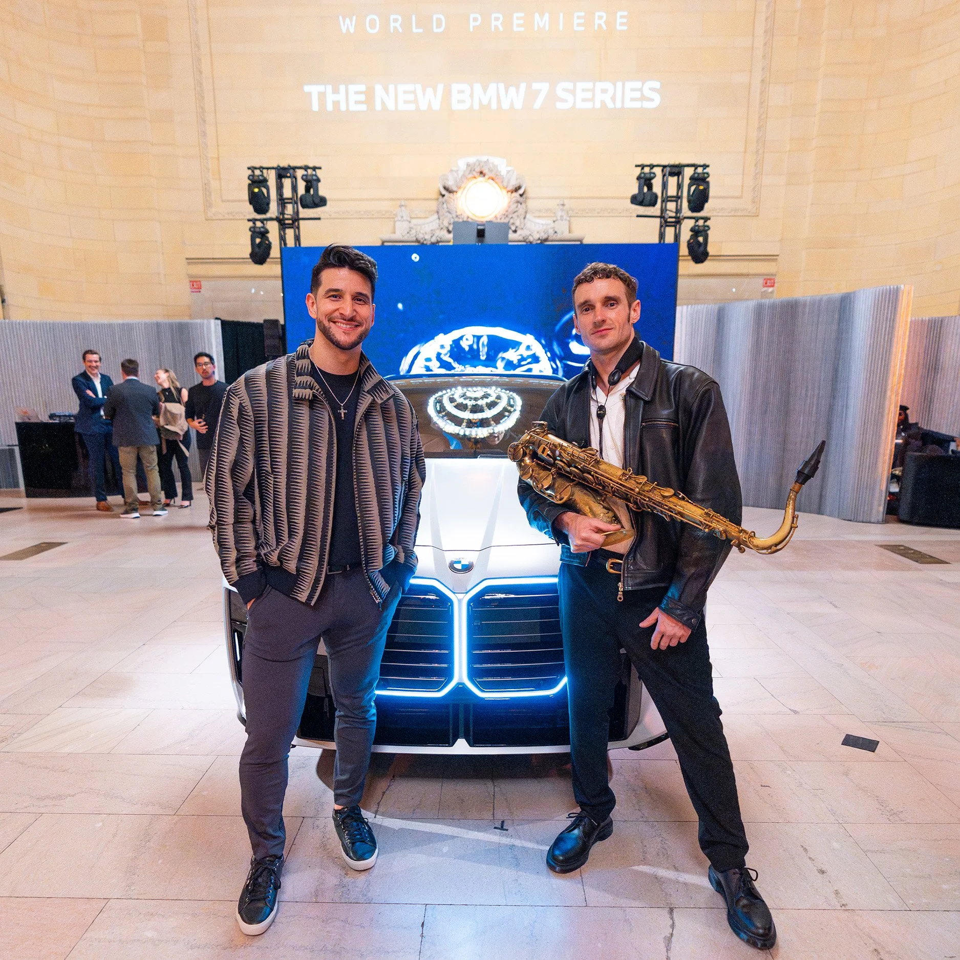 All Night Sax, 7 Series BMW World Premiere in Grand Central Station, DJ Monopoli.
