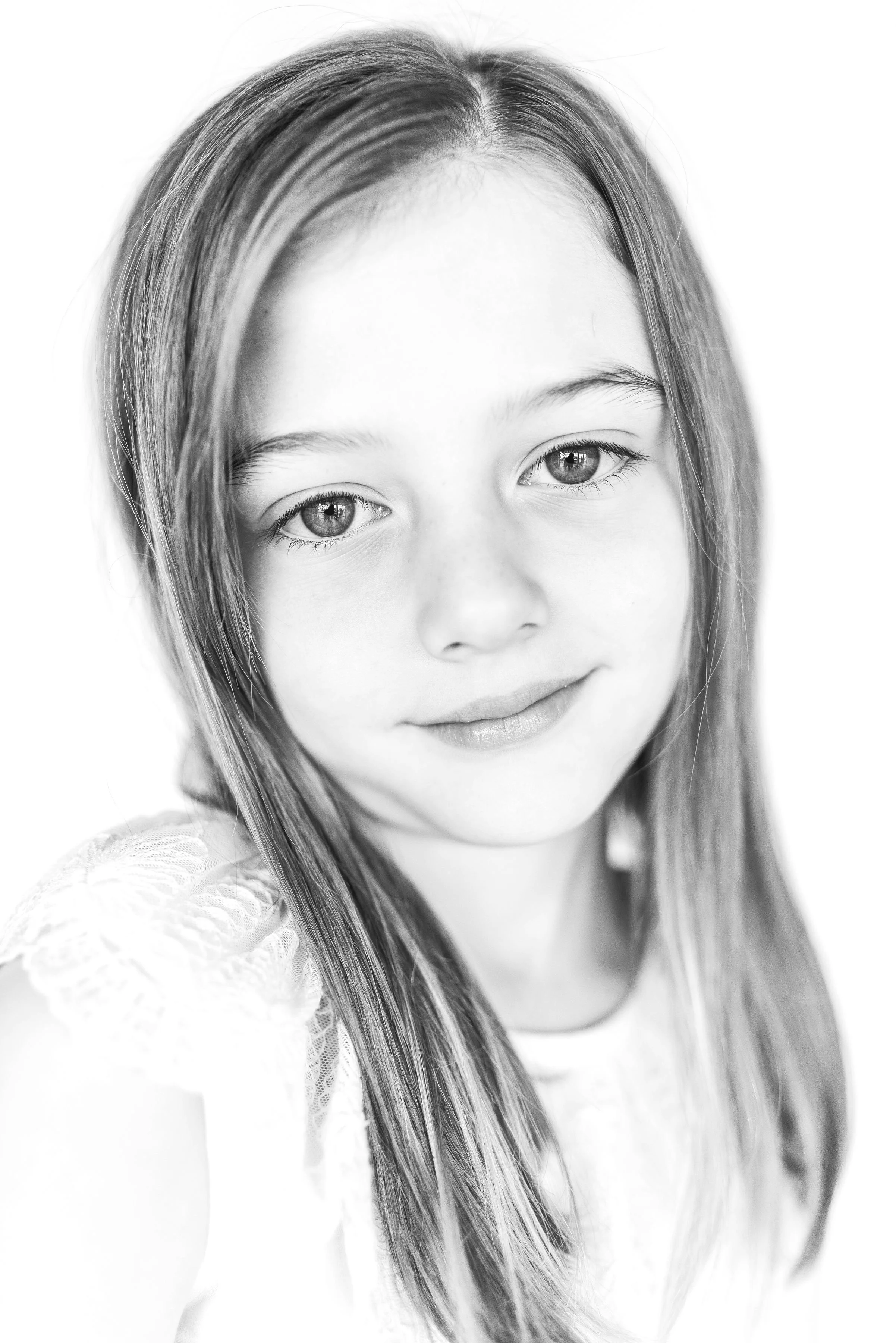 Oklahoma black and white studio photography of kids.