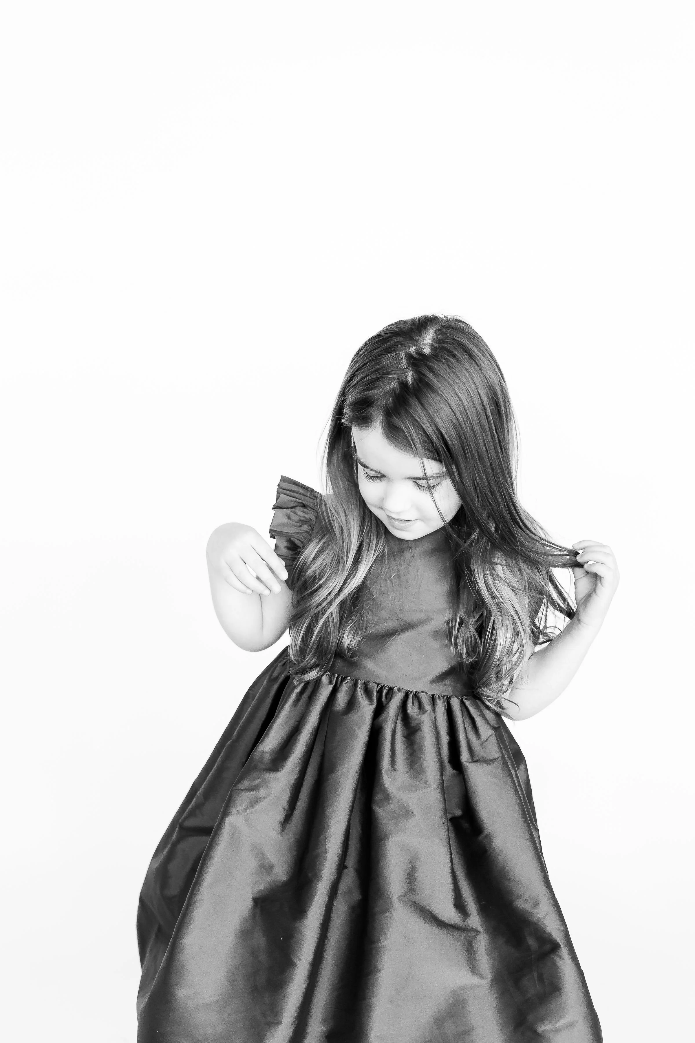 black and white portrait