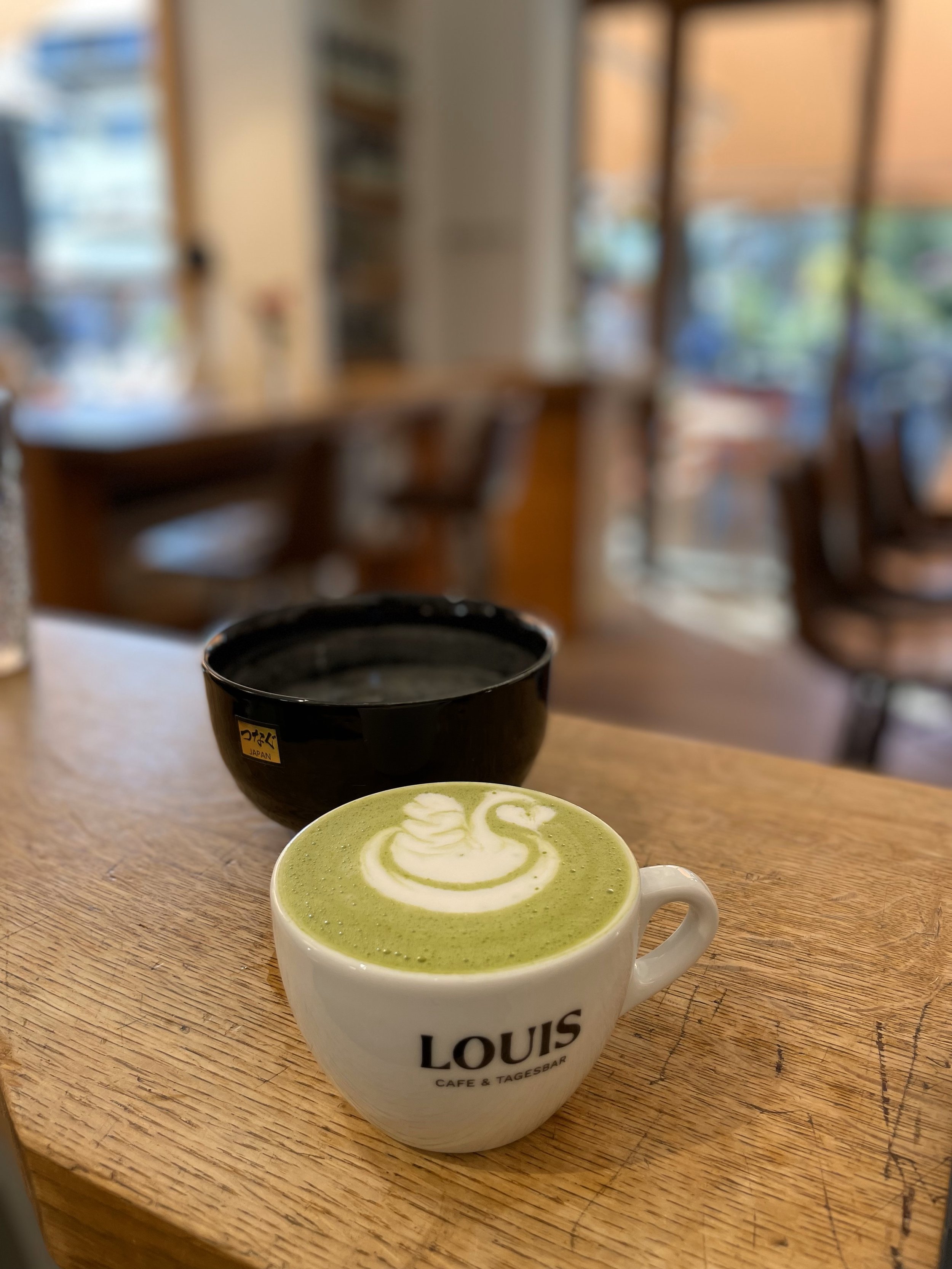 Latte Art mit Matcha
