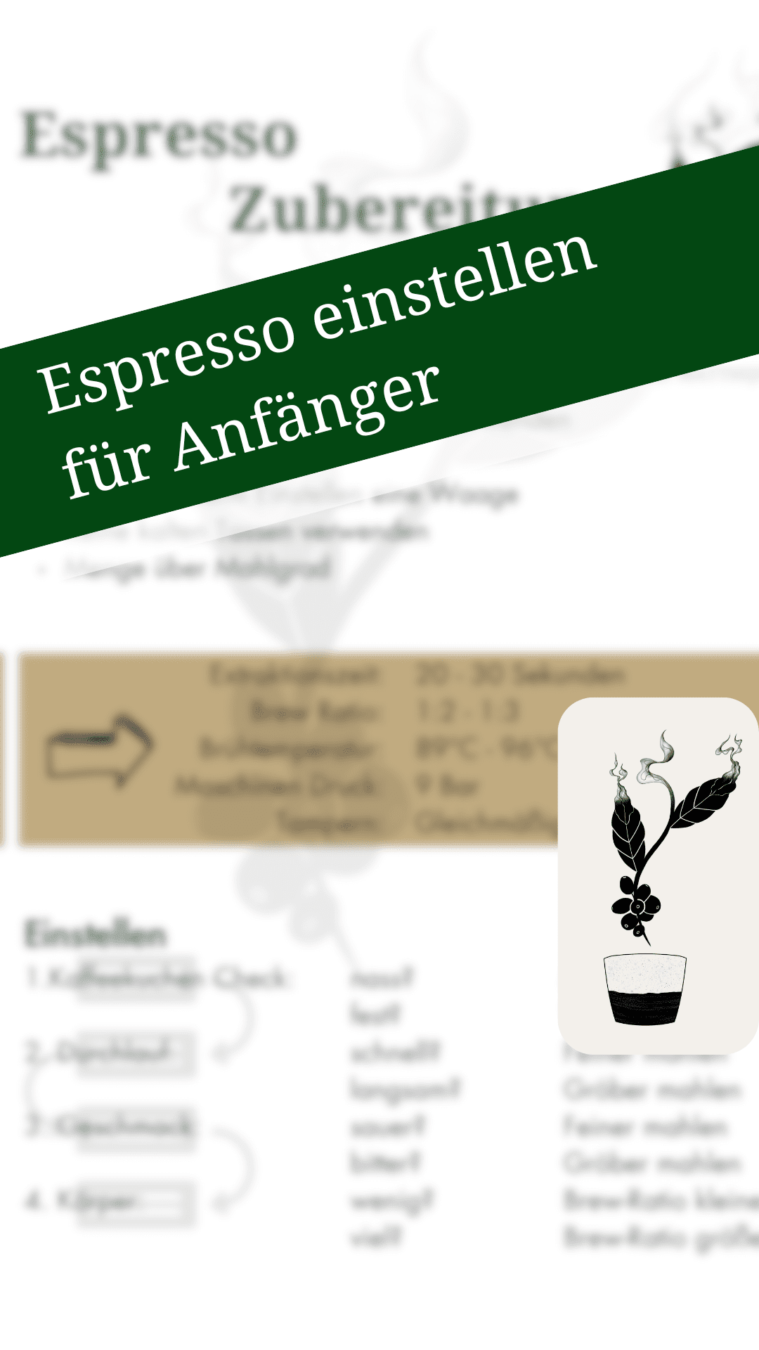 Espresso einstellen für Anfänger – Warum es kein perfektes Rezept gibt