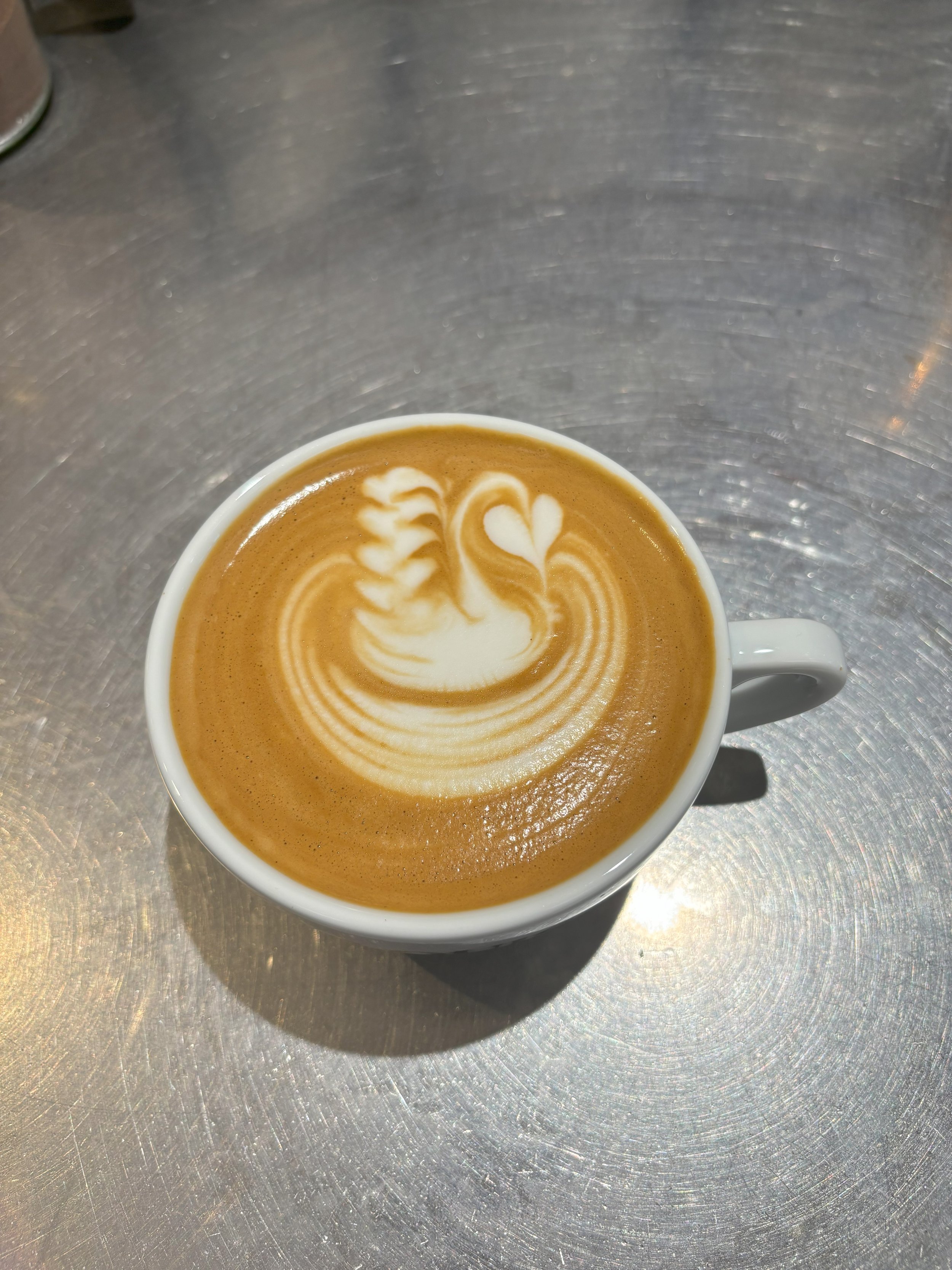 Latte - Art Schwan