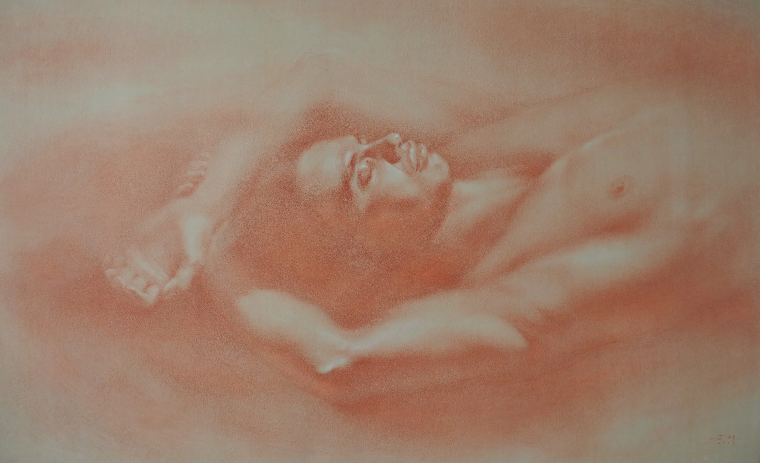 Mare Nubium | Mixed media on paper | 43 x 70 cm | 2023