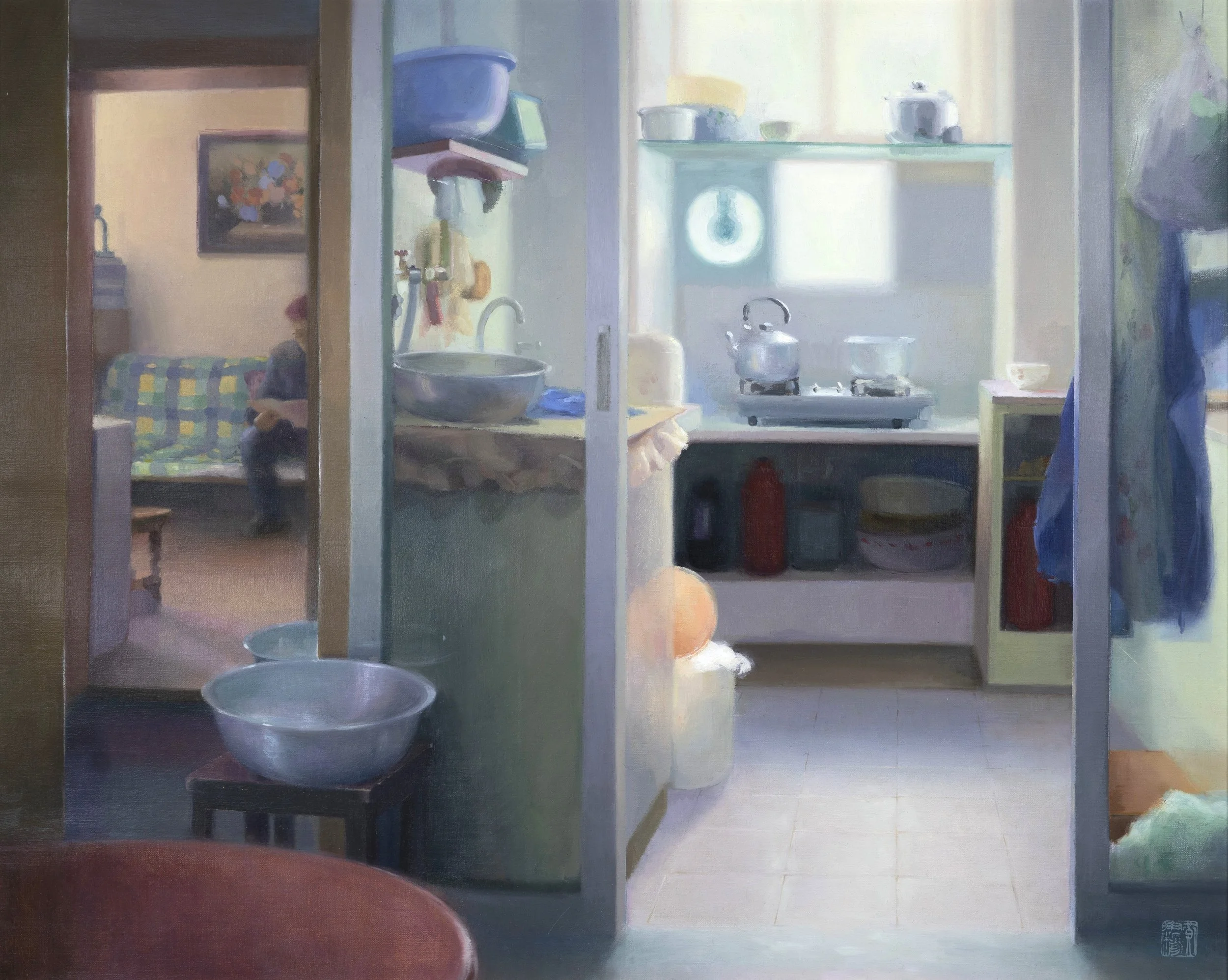 Mirrored Interior | 2026 | Oil on linen