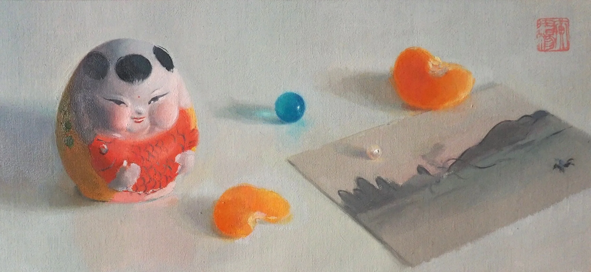 Cadmium Celestial | 2026 | Oil on linen