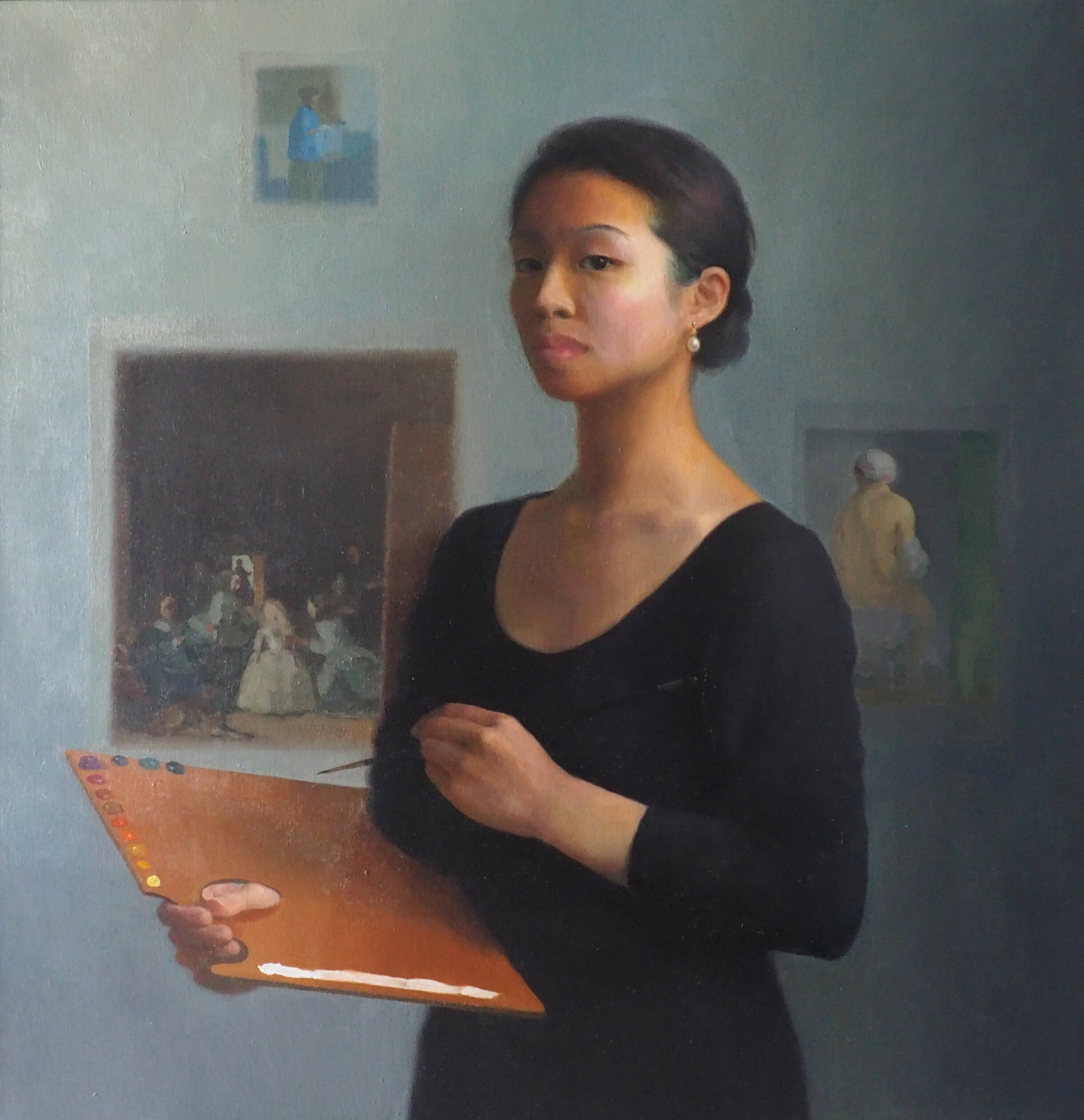 Mirror Self Portrait | 2025 | Oil on linen | 69 x 71 cm