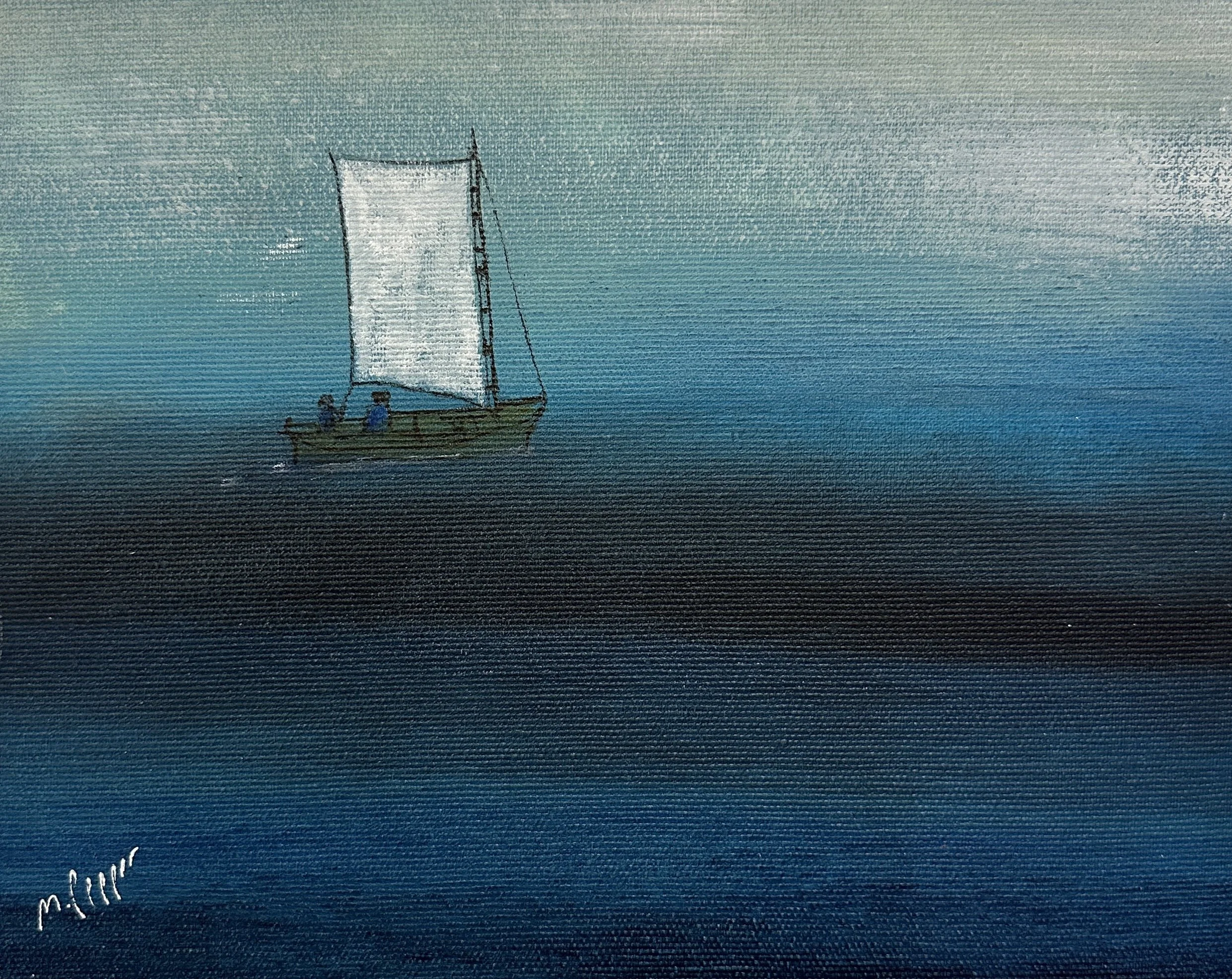 Min skuta. 20x25 cm. Akryl på duk, limmad på trälåda. Pris: 750 SEK:
