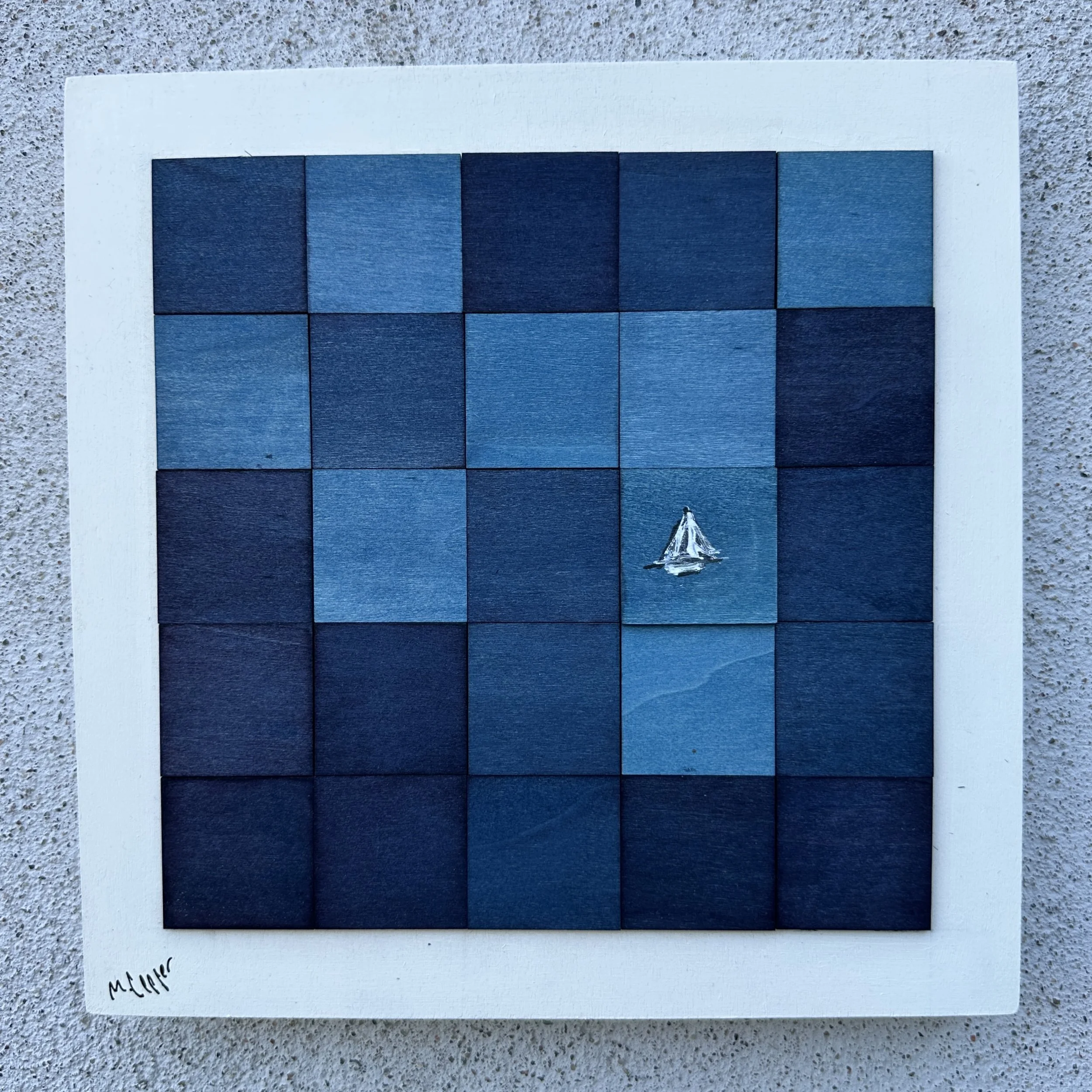 1 segel på 25 rutor. 24,5x24,5 cm. Pris: 900 SEK.