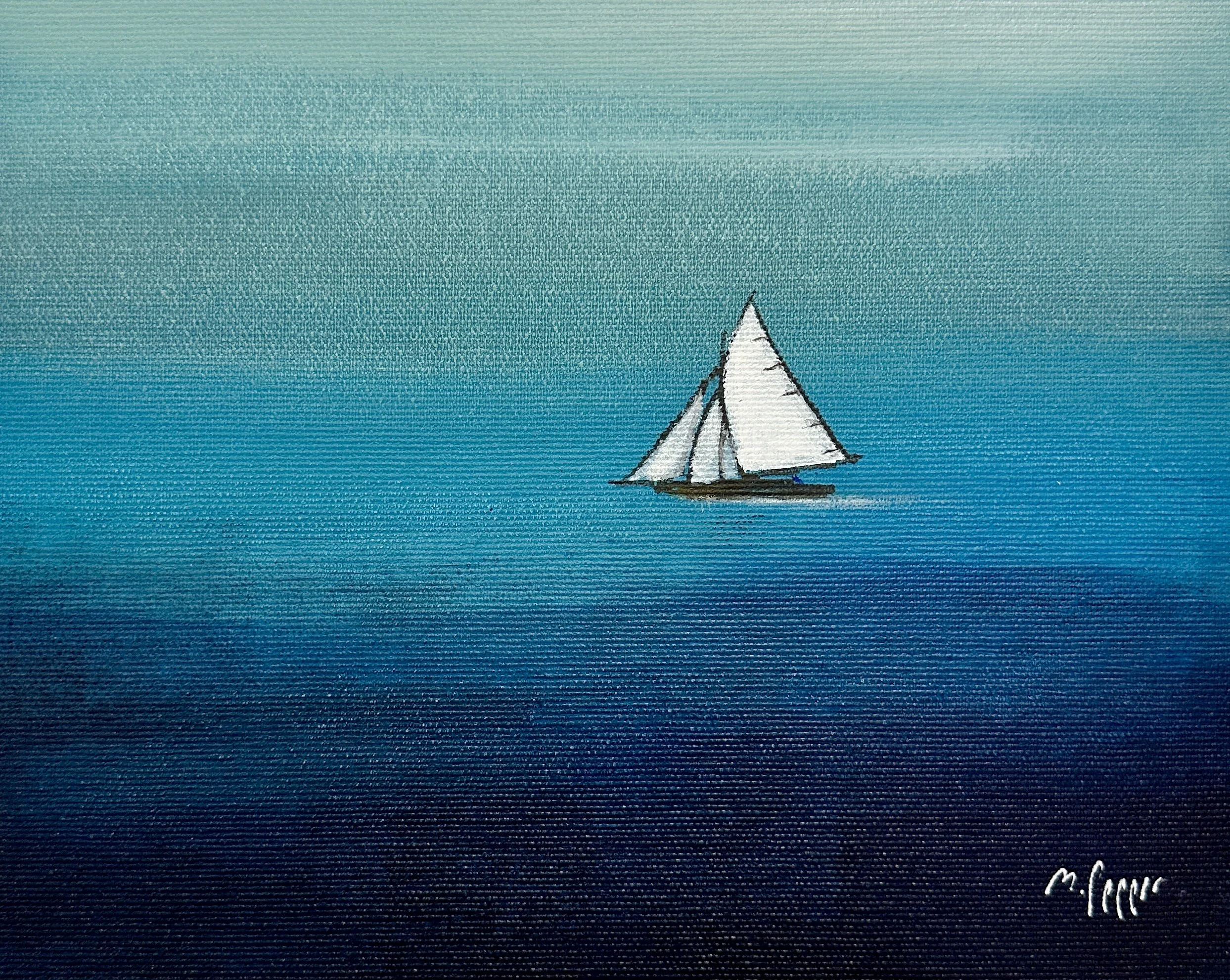 Vid havsbandet. 20x25 cm. Akryl på duk, limmad på trälåda. Pris: 750 SEK.