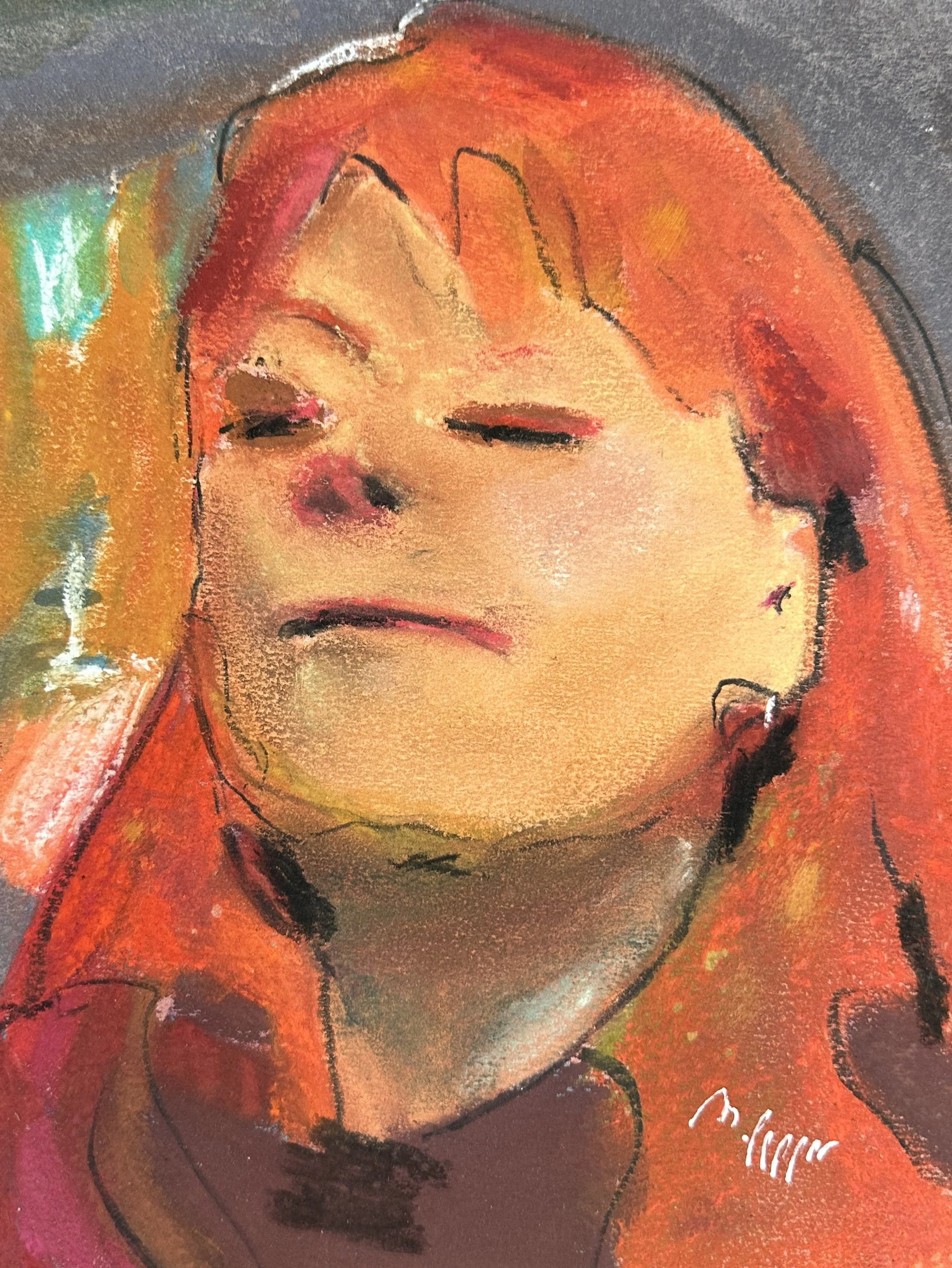 Vad ser du när du blundar? 24x18 cm.
Torrpasteller. Pris: 1200 kr