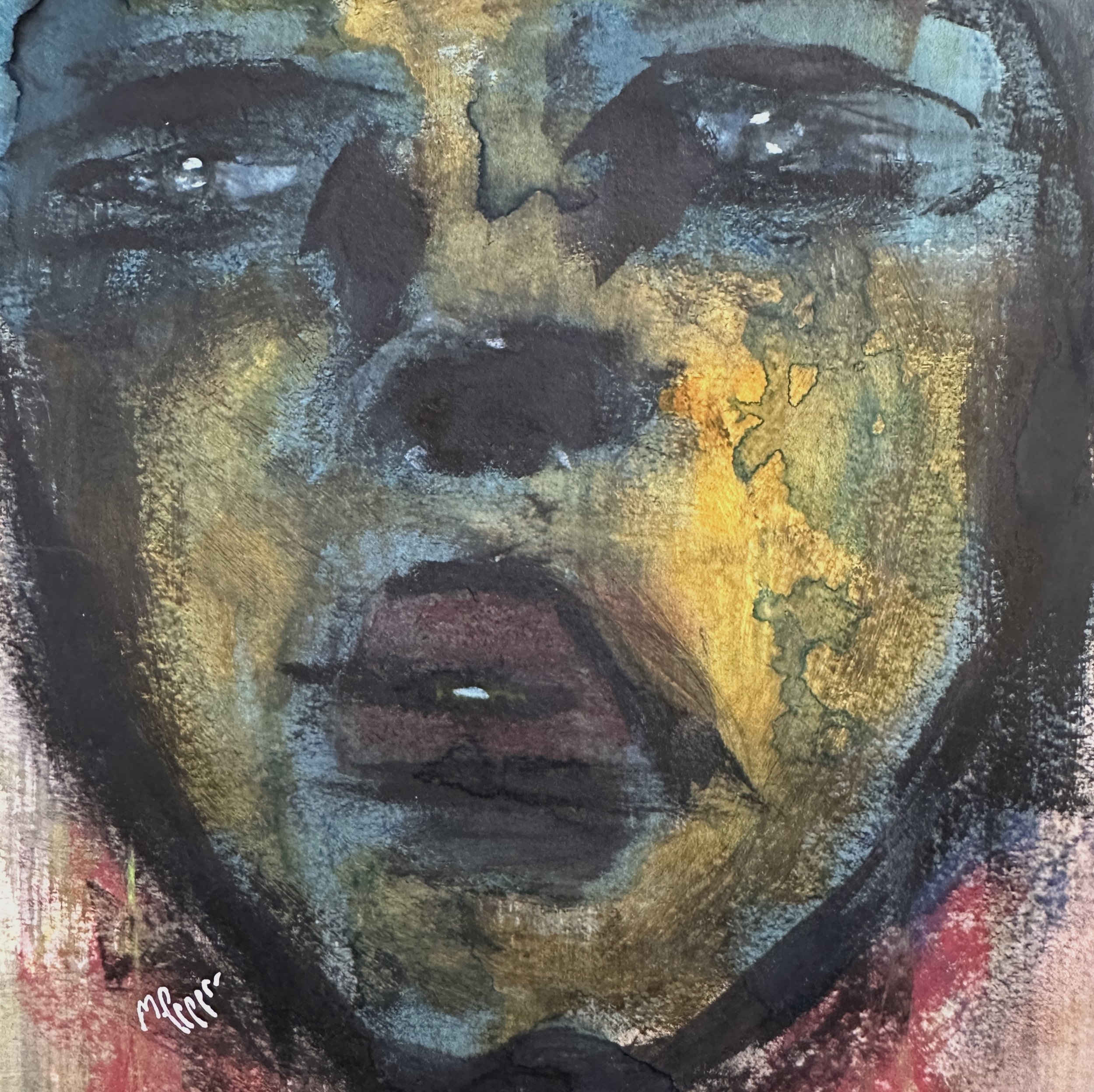 Typ John. 20x20 cm. Mixed media. Pris: 750 SEK.