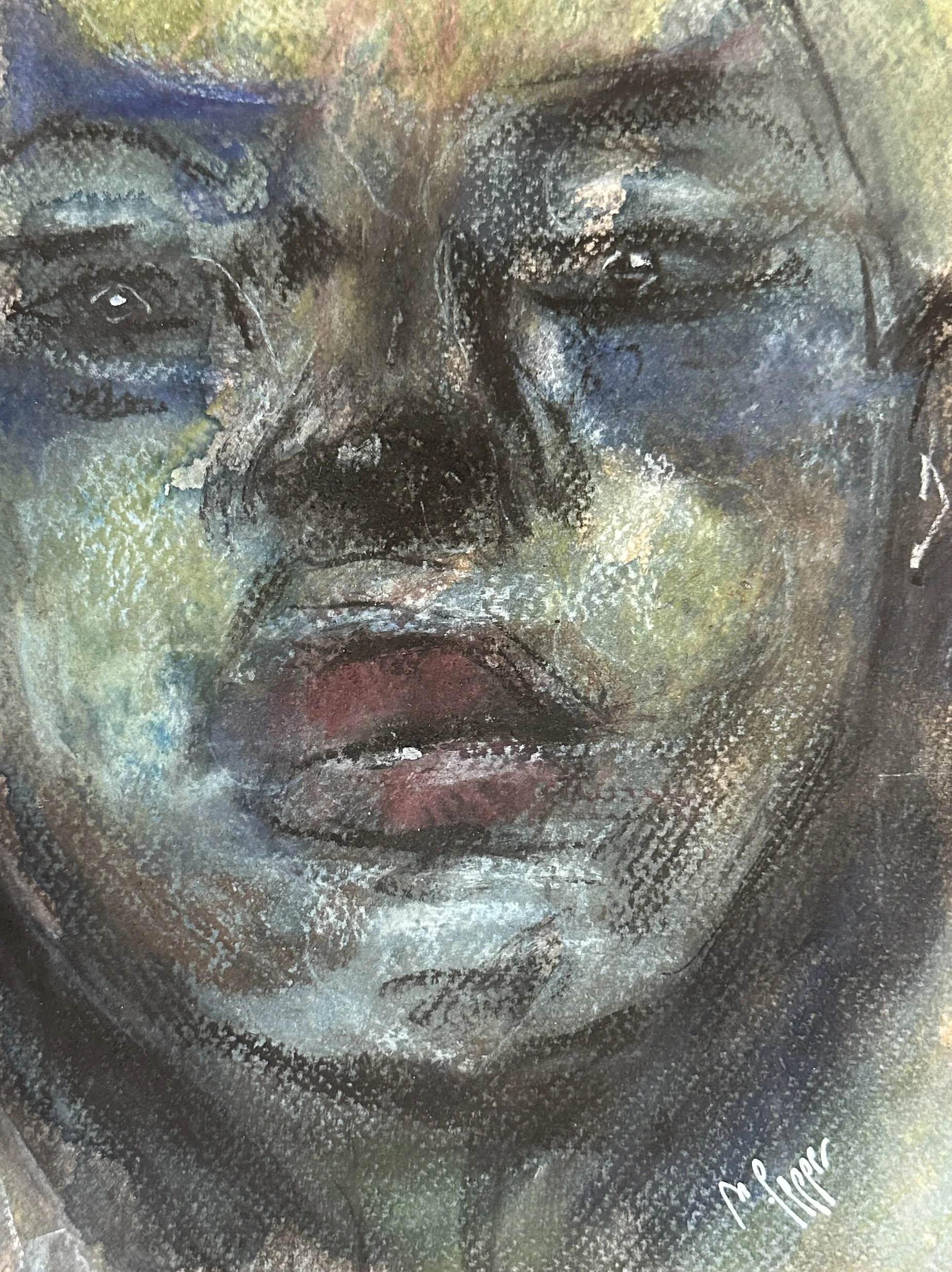Typ Alex. 24x18 cm. Mixed media. Pris: 750 SEK.