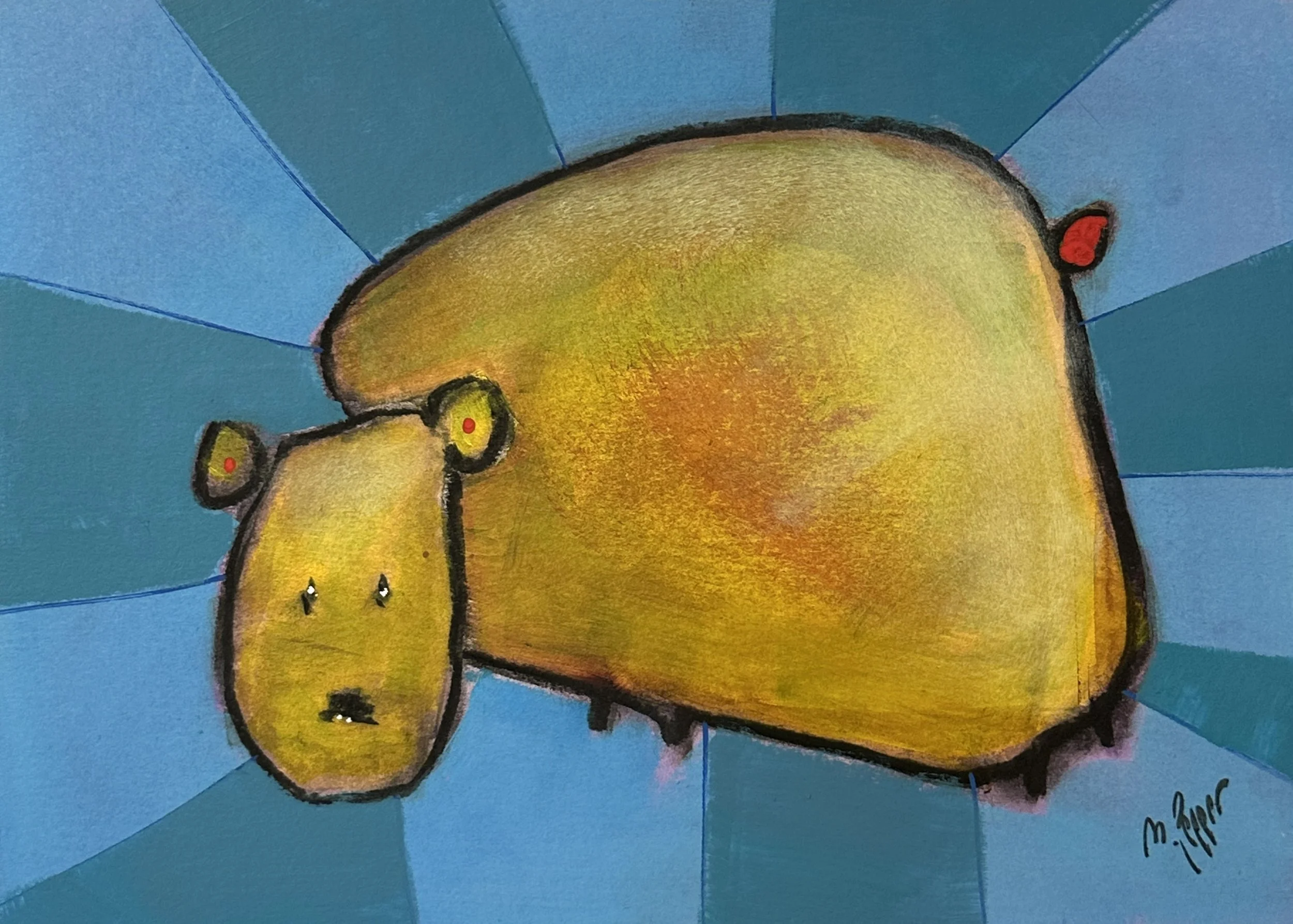 Lilla Björne. 24x33 cm. Akryl på duk. Pris: 900 SEK.