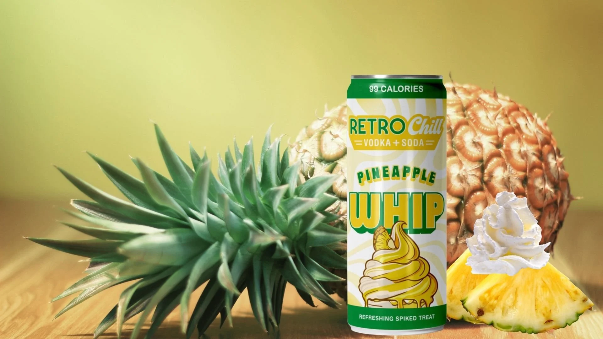 3 Daughters Retro Chill Pineapple Whip Vodka Cocktail