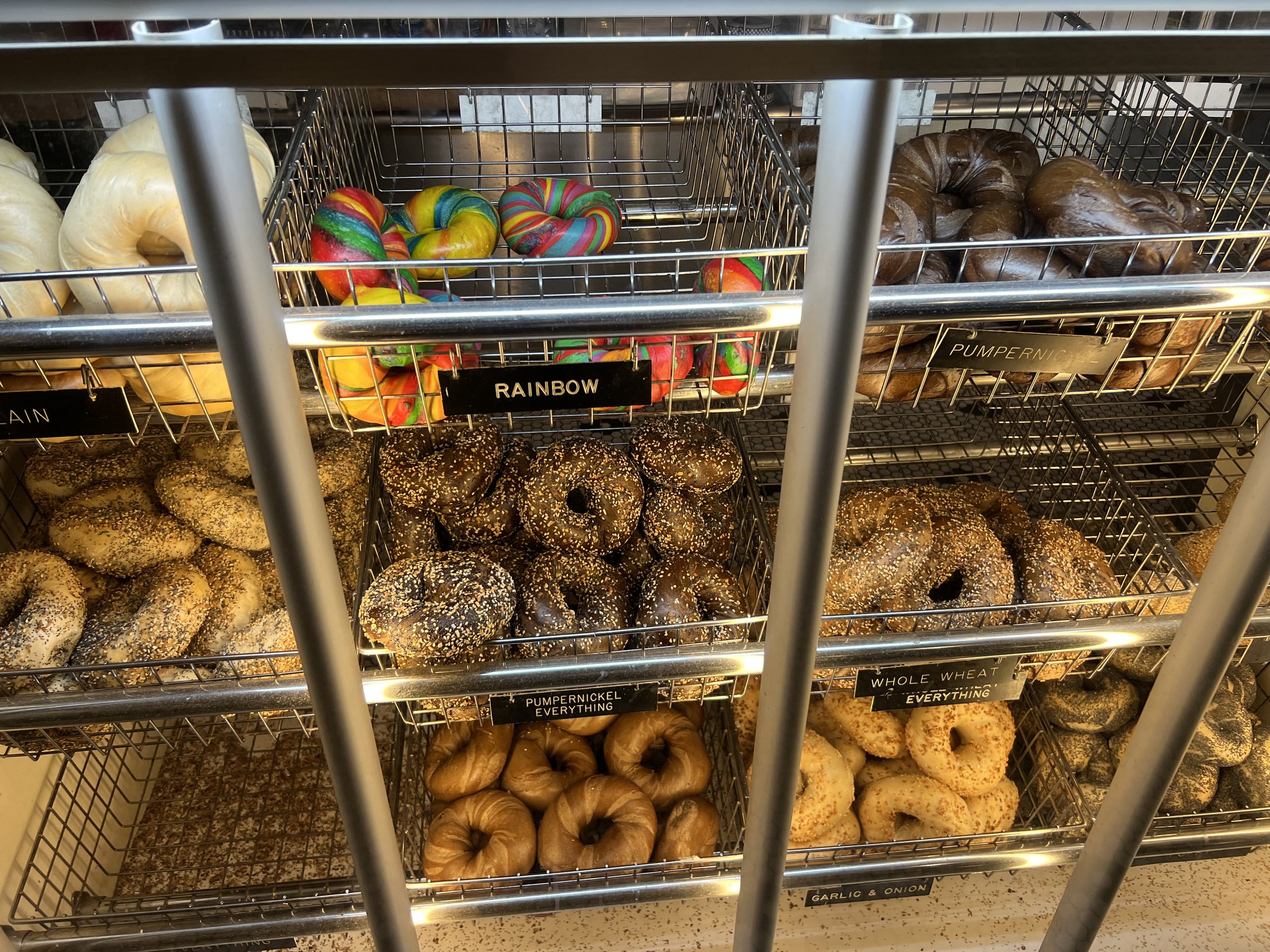 A photo of bagels, which are an essential yom kippur food in 2025