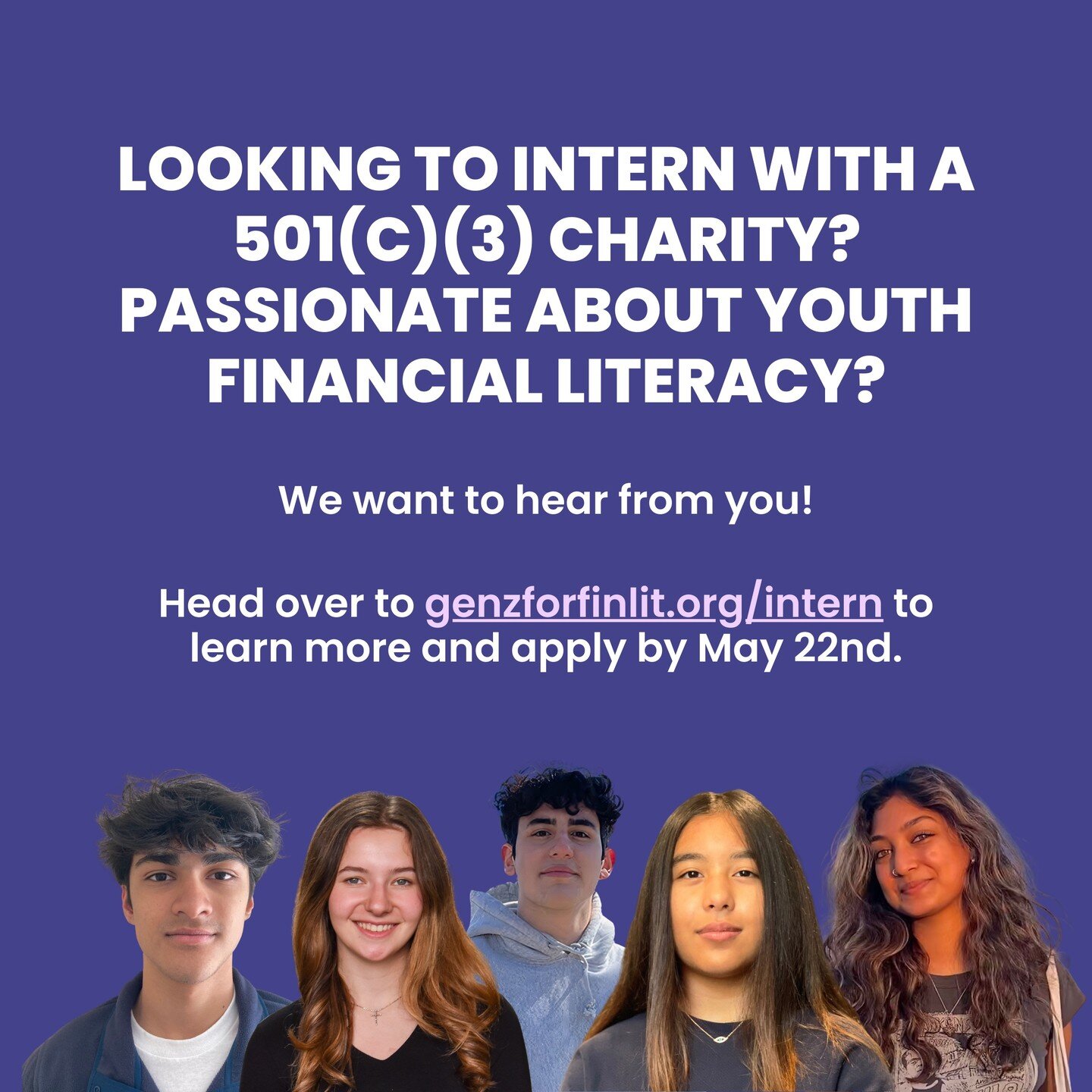 Are you looking for an opportunity to gain valuable work experience and make a difference in your community? Consider applying for an internship with Gen-Z for Financial Literacy this summer! As an intern, you will have the chance to work alongside e