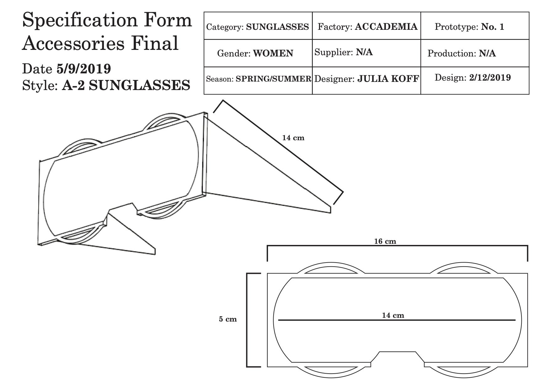 Accessory Design technical slides, 2019.