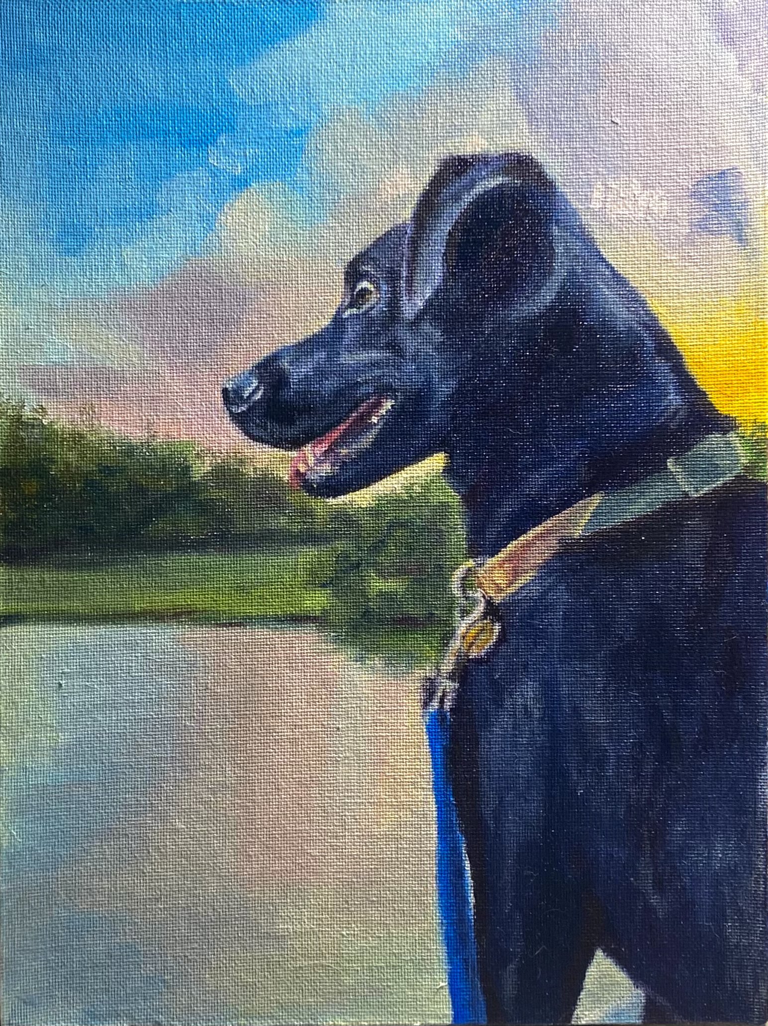 oil on canvas board, 2025.