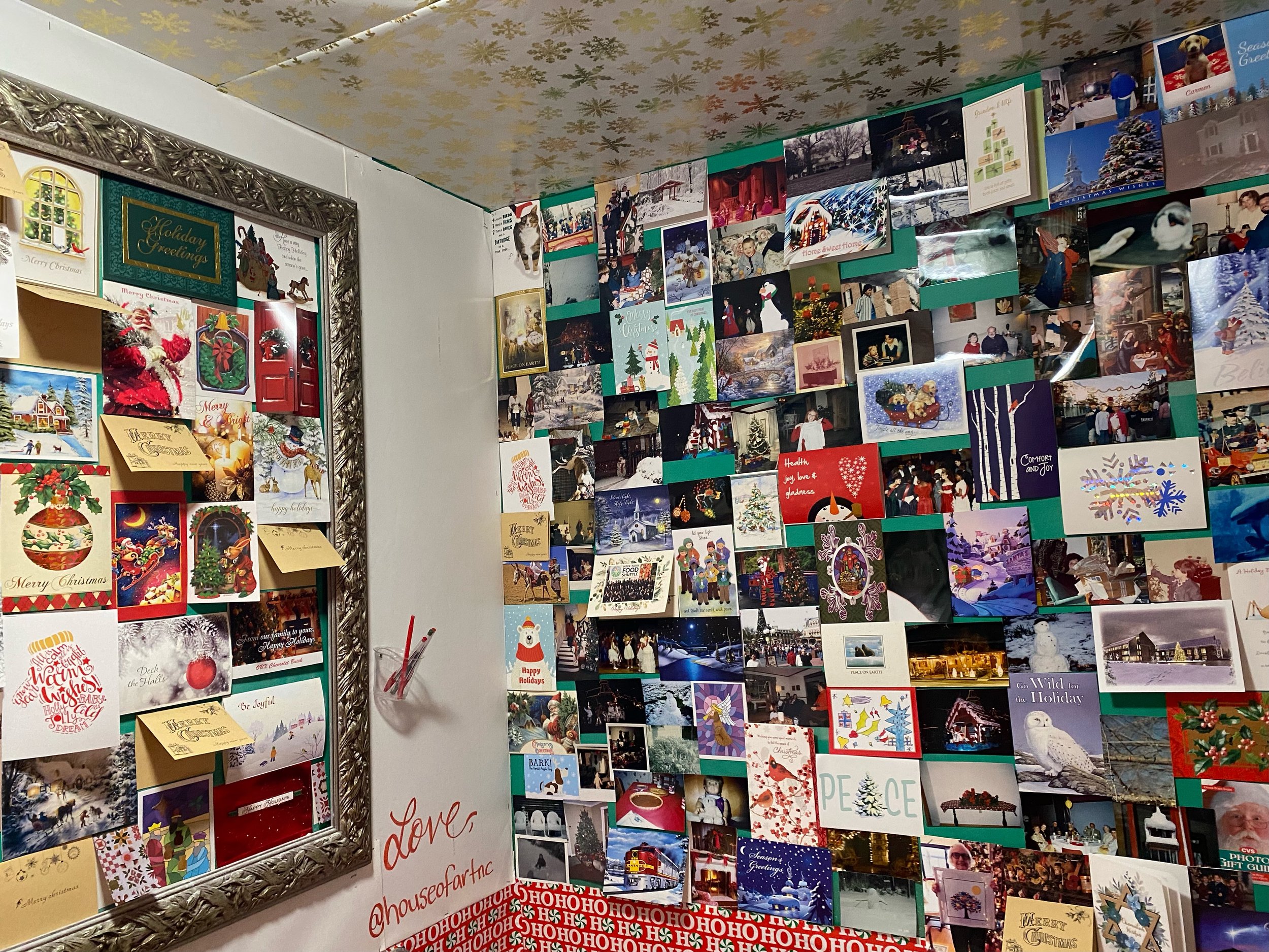 St. Nick's Found Photos Christmas Cards bathroom, 2023