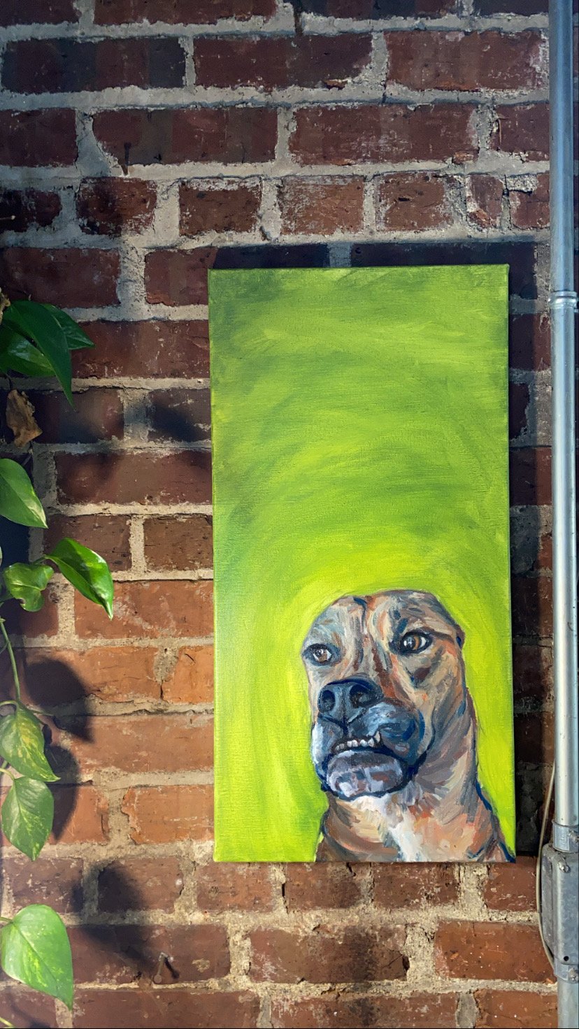 "Olive", oil on canvas, 2020.