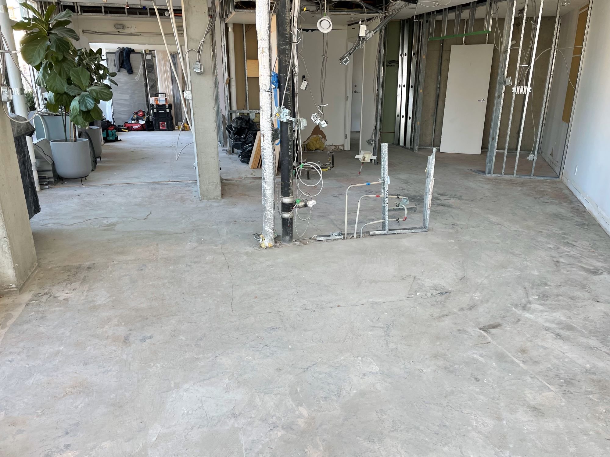 View of Living Room toward Kitchen - Before