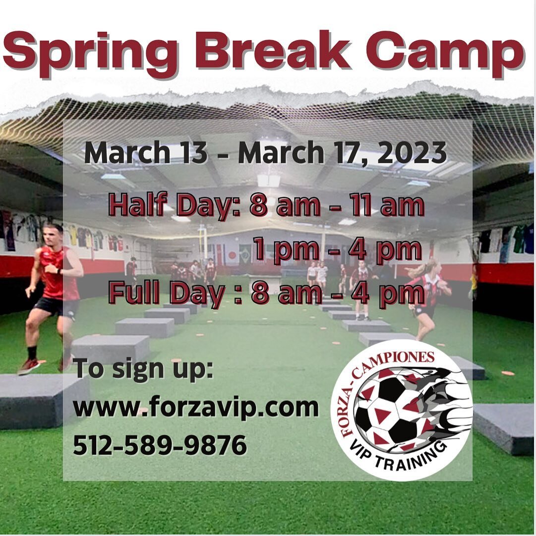 Forza Family!

Another opportunity to improve your game is on the horizon 🫡

If you signed up for the VfB Stuttgart camp and would like to attend a spring break camp be sure to contact us and you will get a discount! 

Let&rsquo;s get to work 😉

#a