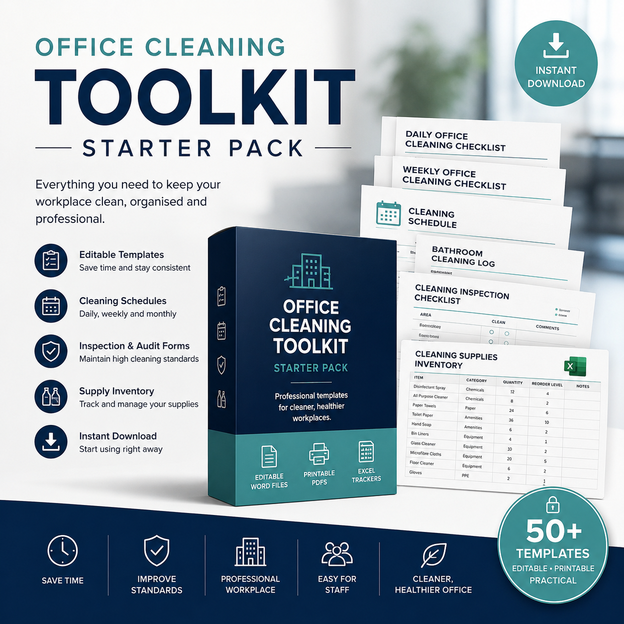 Office Cleaning Toolkit Starter Pack