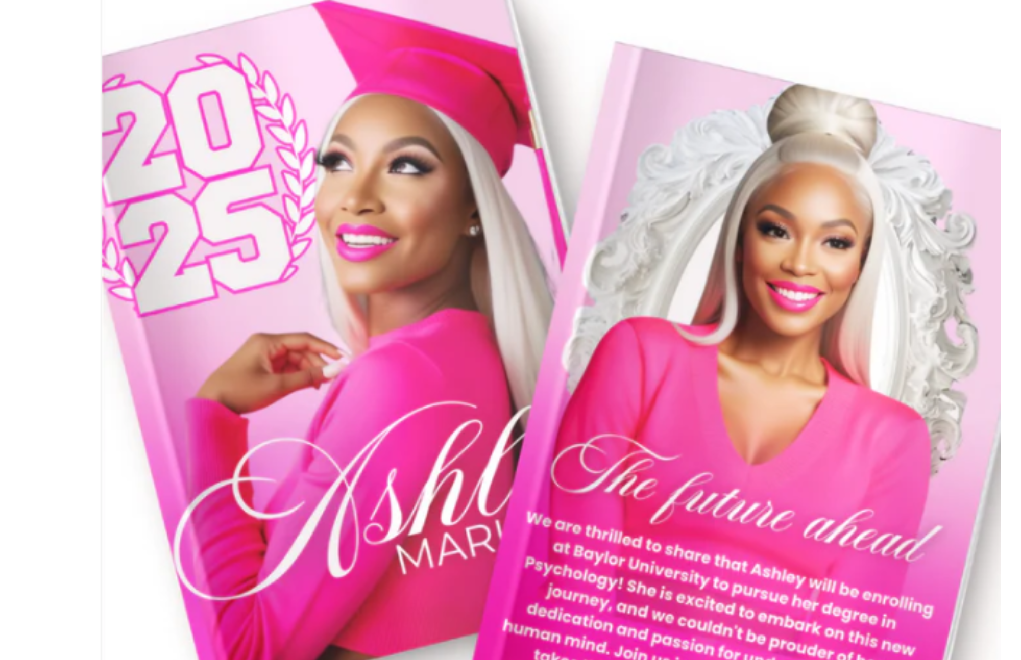 Pink Graduation Brochure