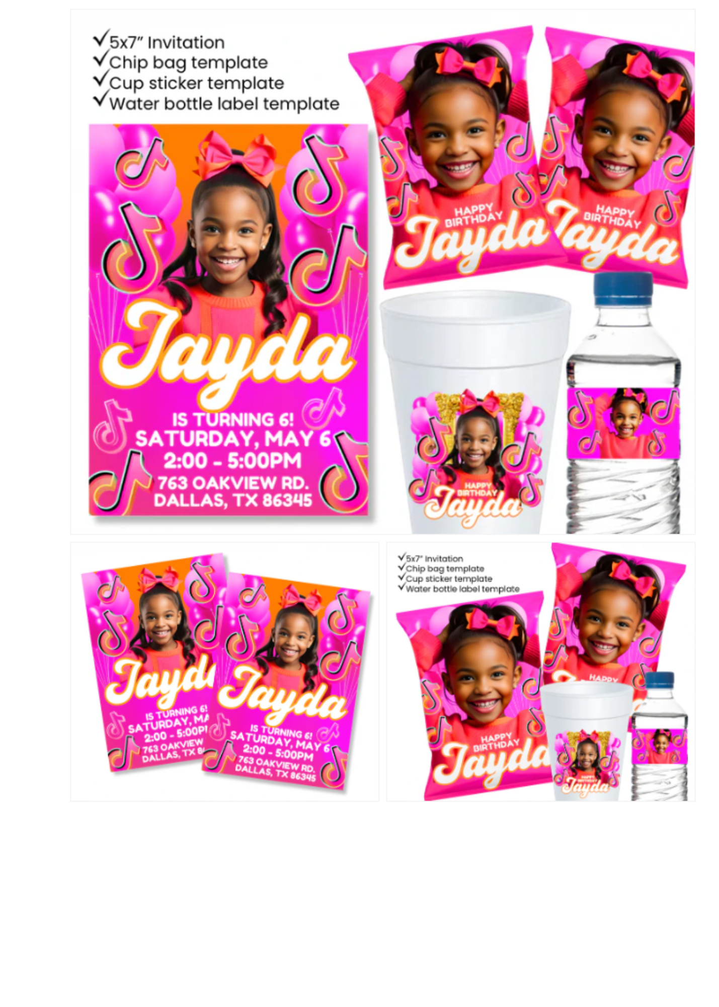 Birthday Party Essentials – Canva Templates