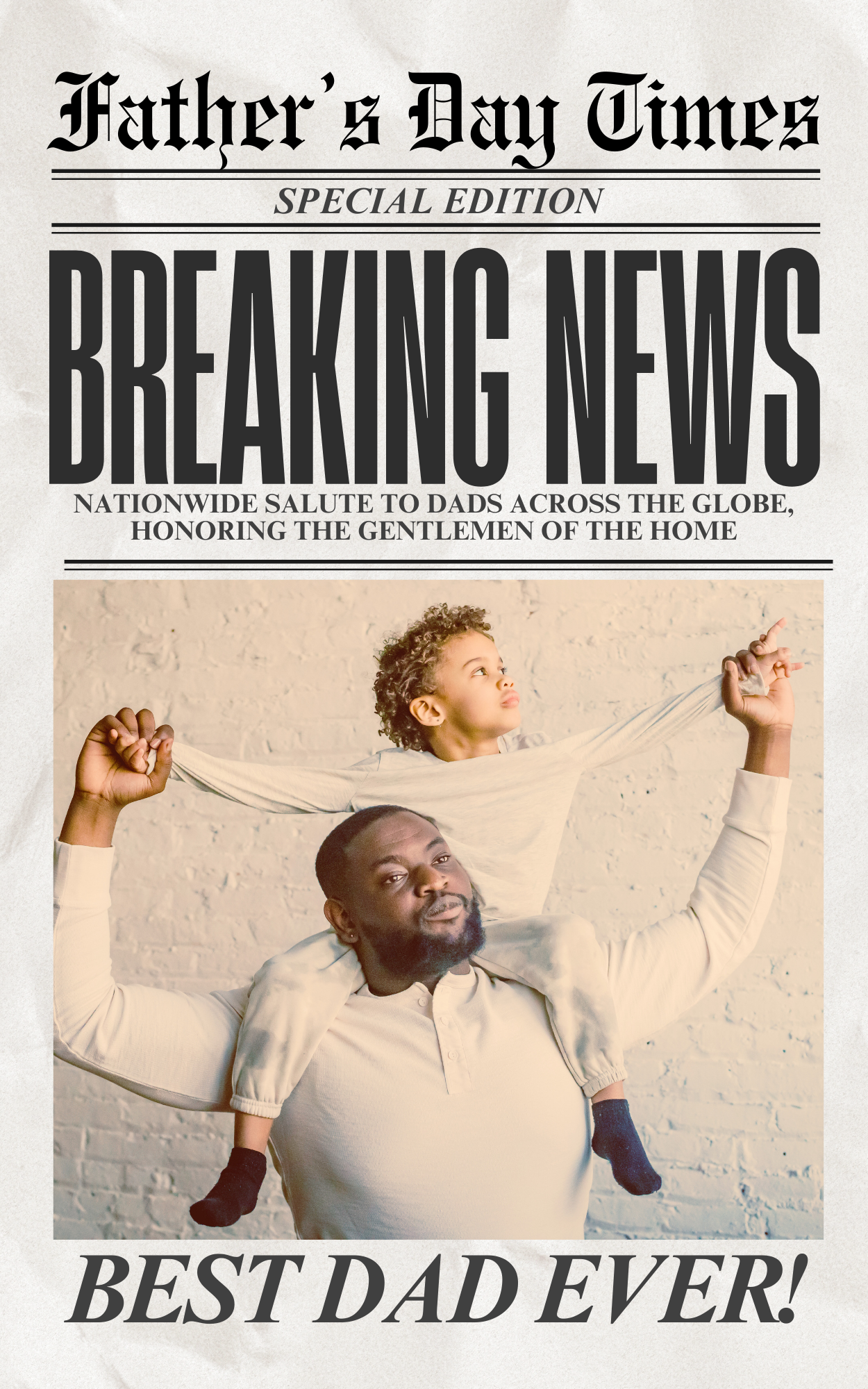 Father’s Day newspaper template