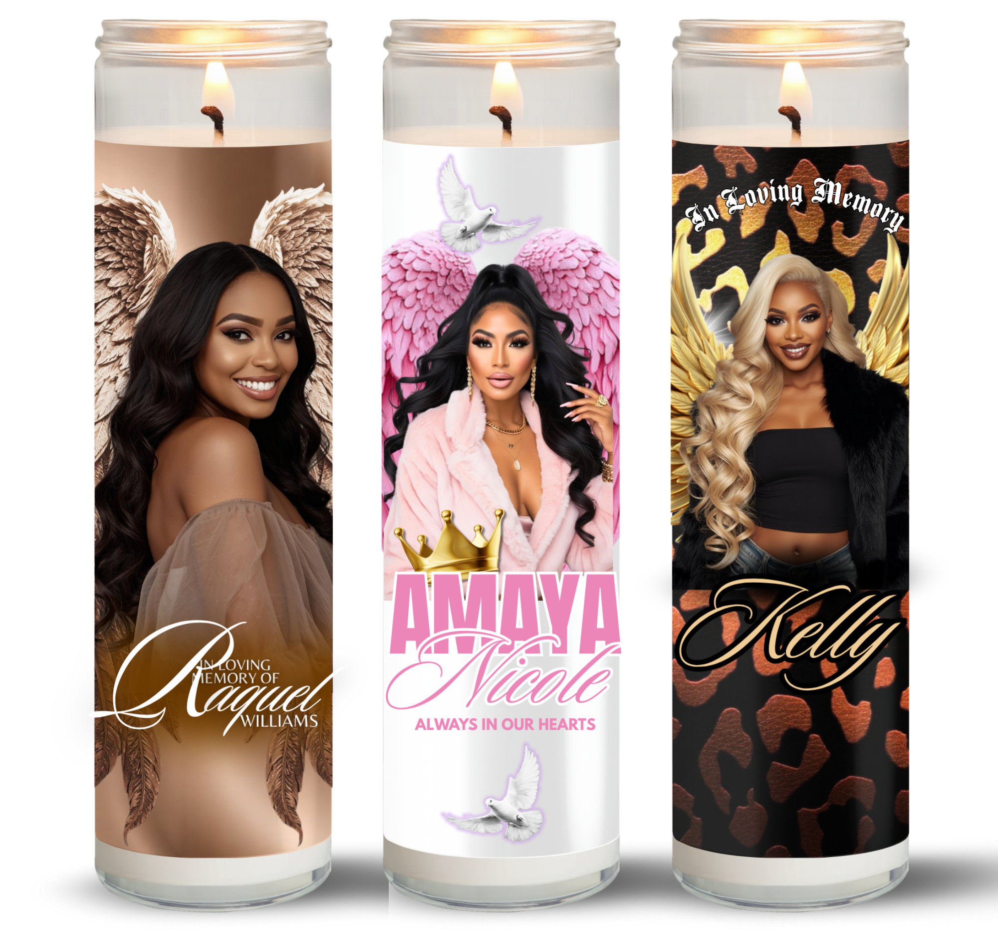 Memorial Candle Templates Editable in Canva