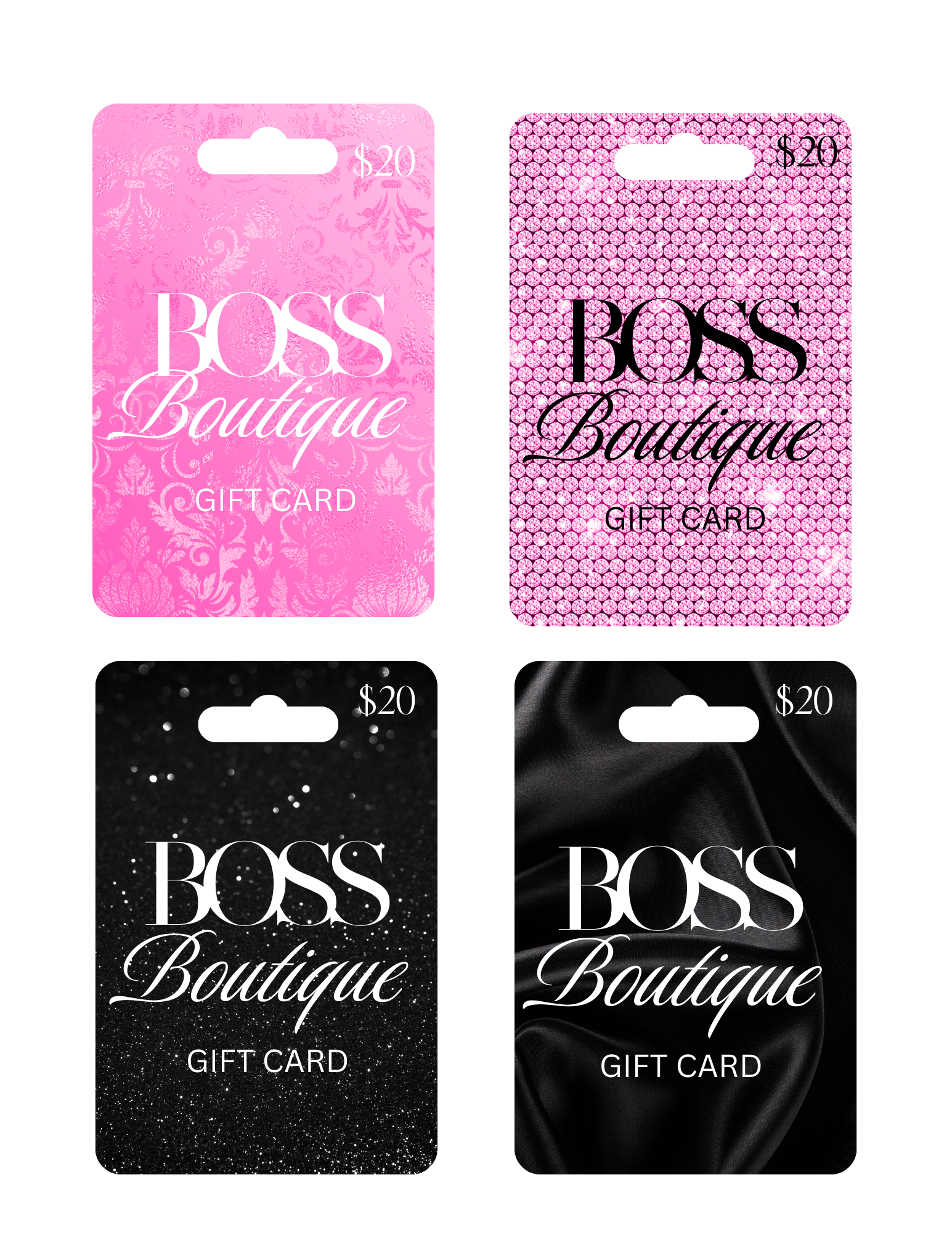 Pink Gift Card  – Canva Templates