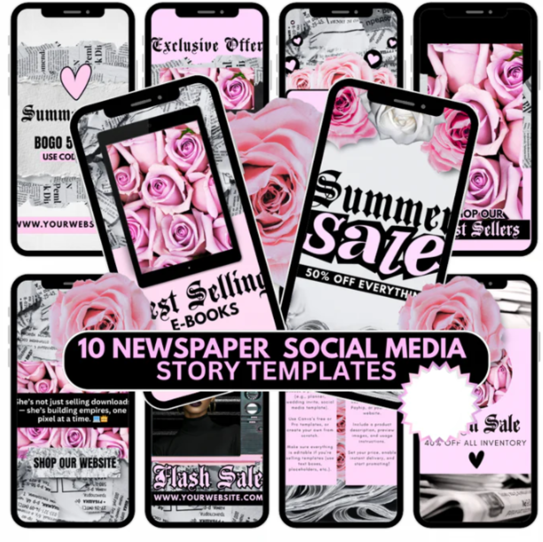 Newspaper Story CANVA Templates