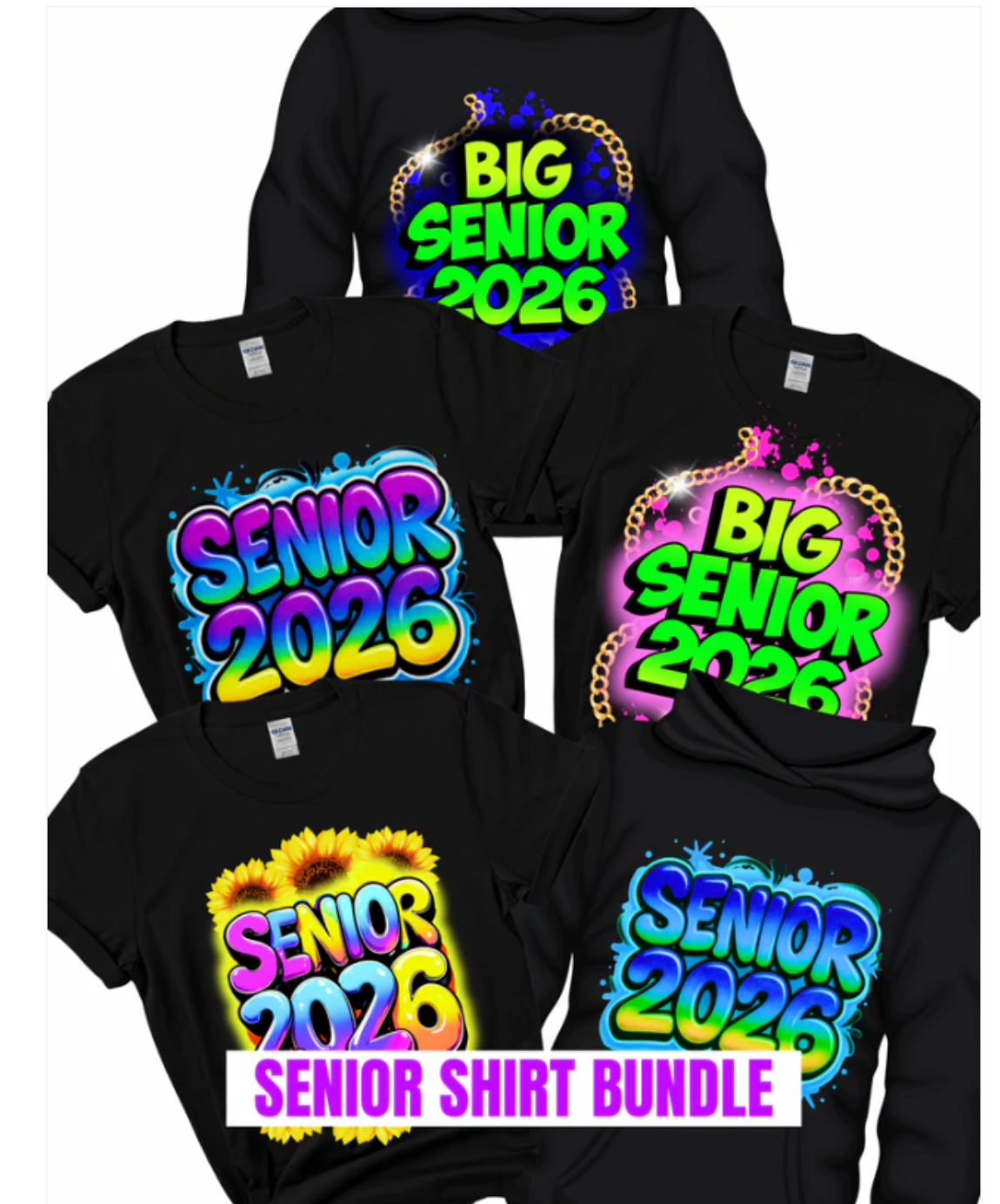 Senior 2026 Shirt Canva Templates