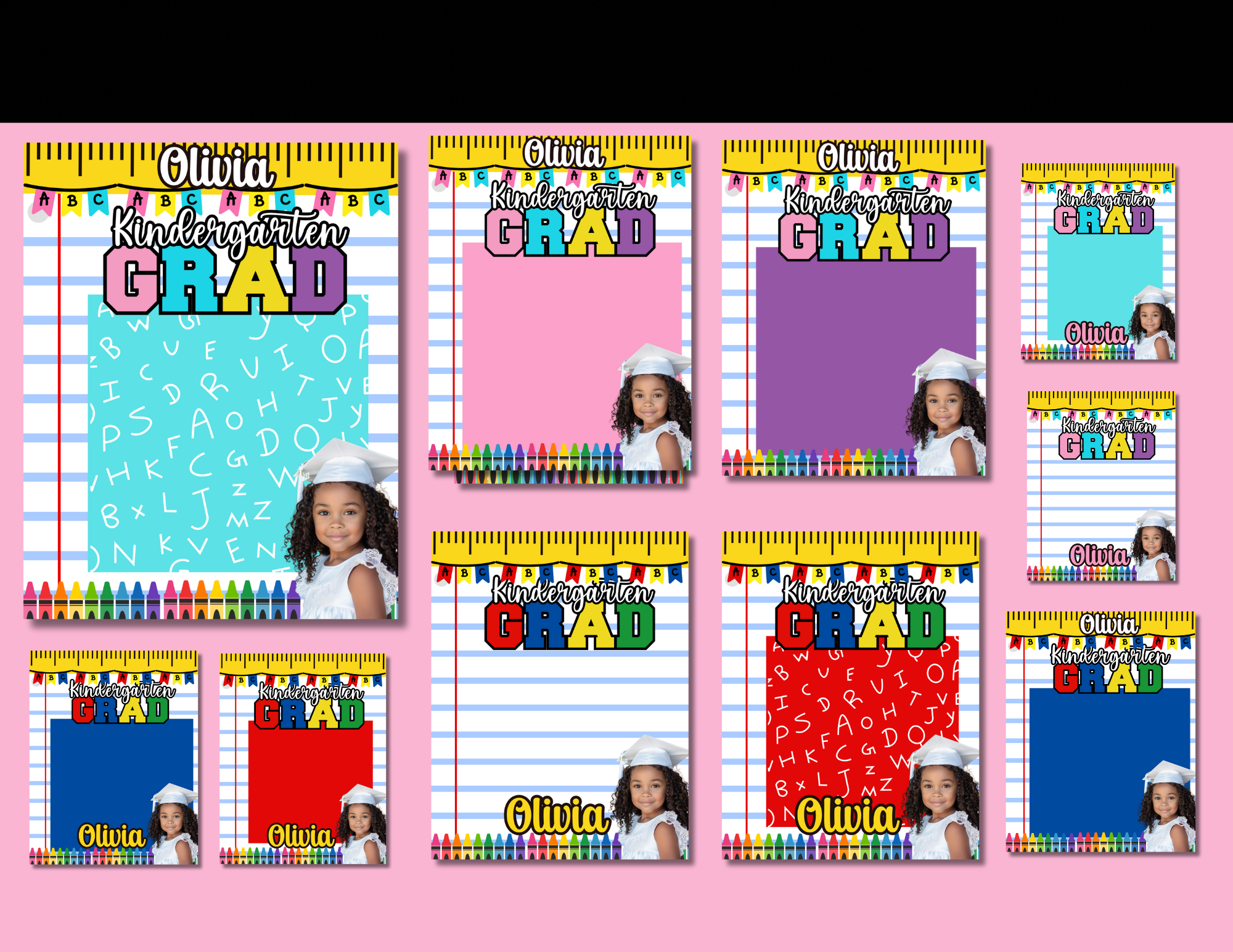 KINDER GRAD TREAT BOARD CANVA TEMPLATES