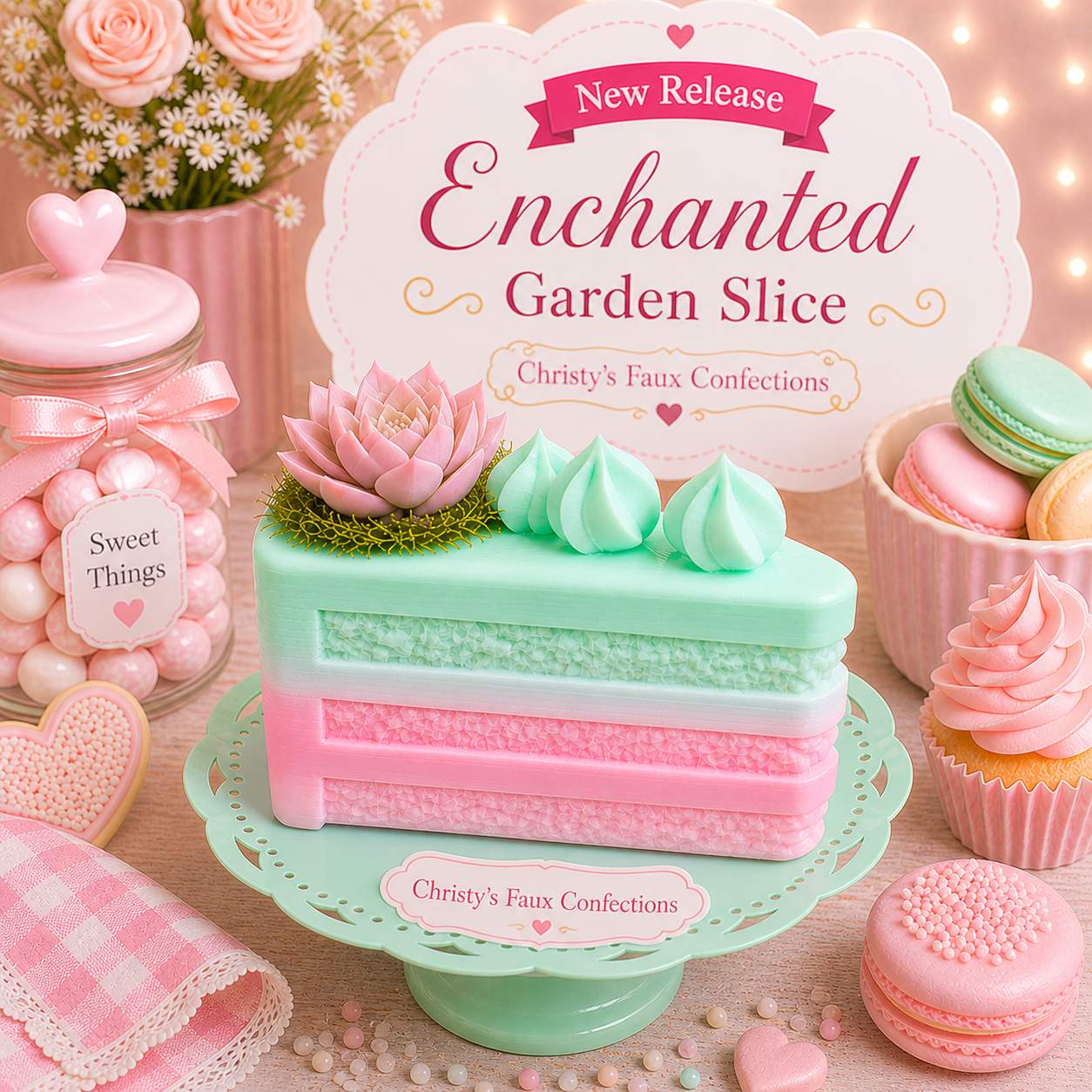 💚🍰🌿Enchanted Garden Slice🌿🍰💚